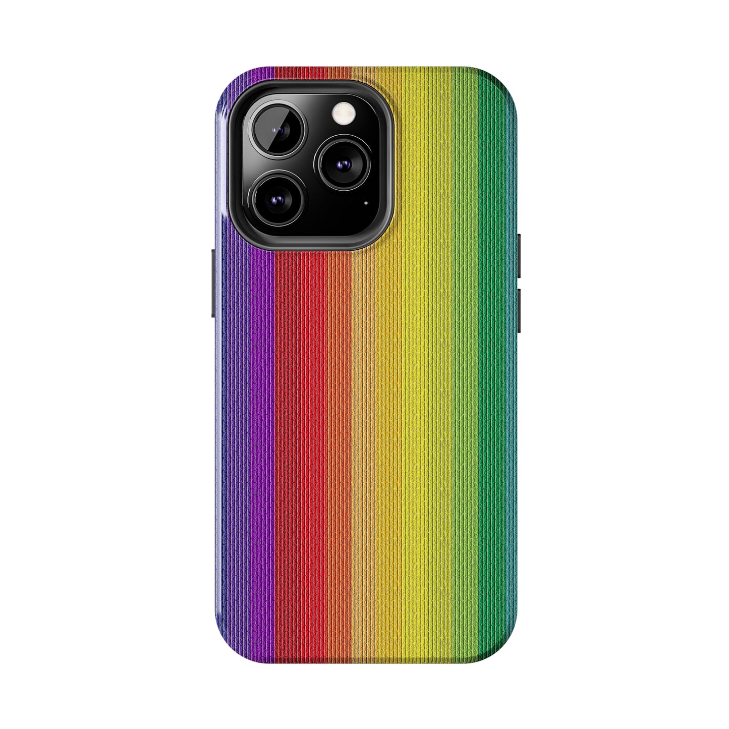 Rainbow Stripe Design Iphone Tough Phone Case