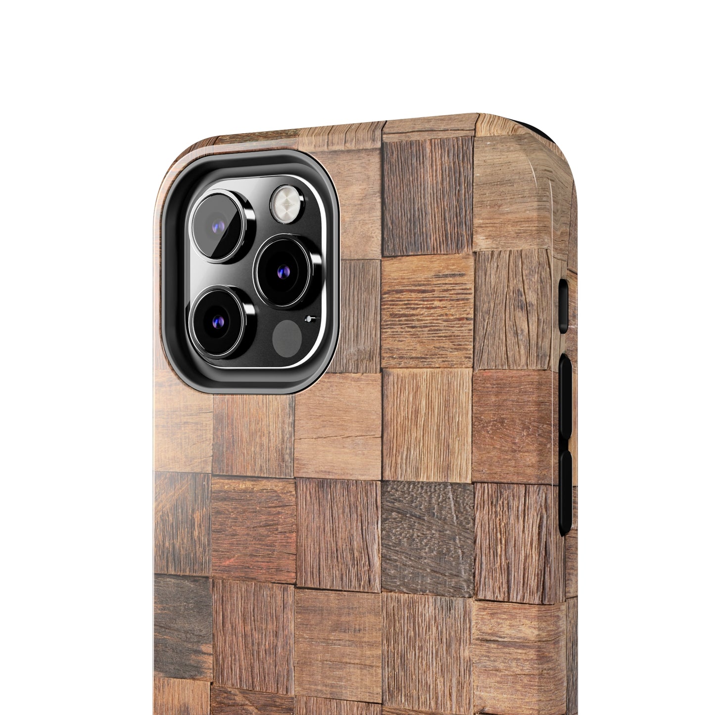 Organic Elegance Natural Woven Wood Design Design Iphone Tough Phone Case