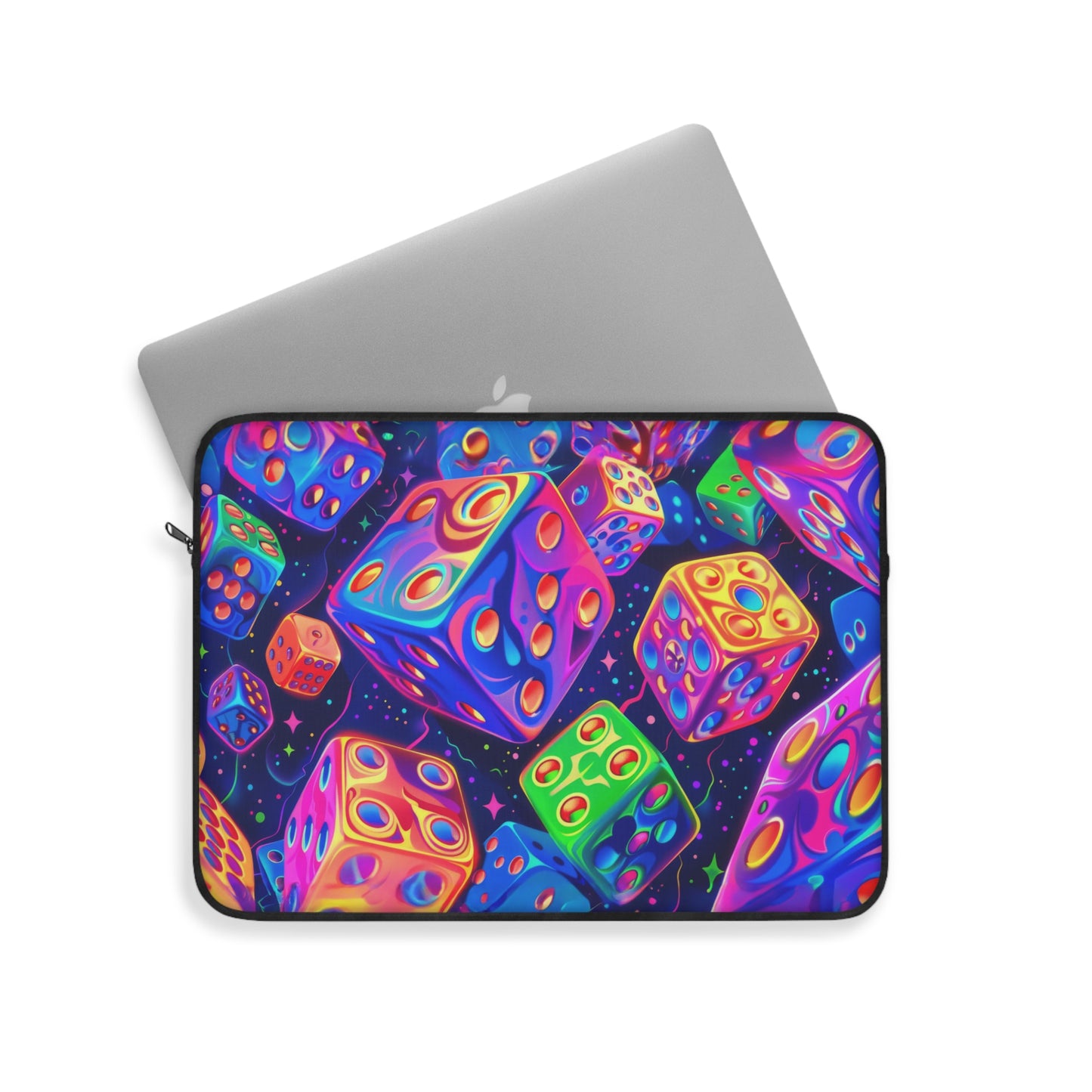 Neon Dice Dreamscape Art Laptop or Ipad Protective Sleeve 3 Sizes Available