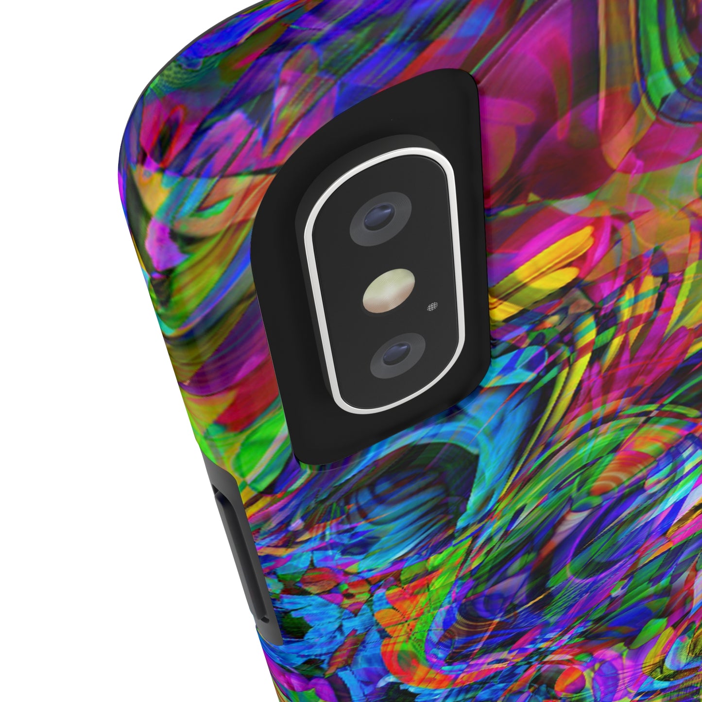 Rainbow Swirls Design Iphone Tough Phone Case