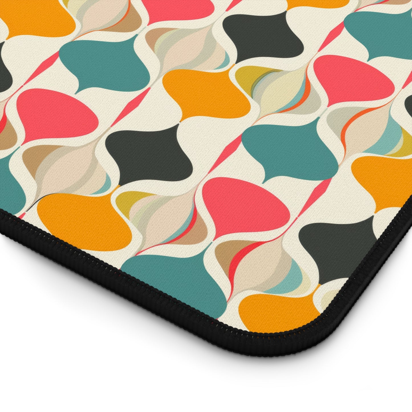 Retro Spring Vibes Mid-Century Modern Pattern in Vibrant Colors Gaming Mouse Pad  Desk Mat  - 3 Sizes