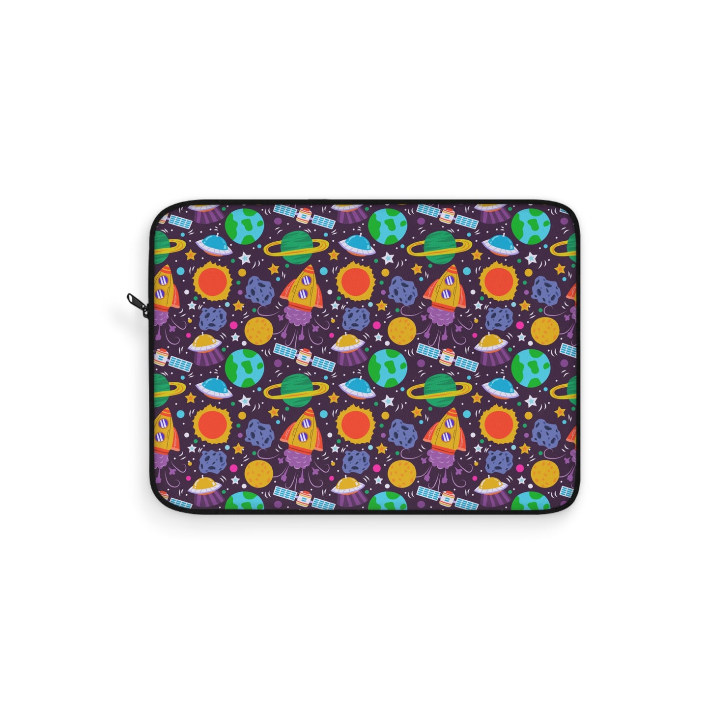 Galactic Adventure: Kids' Spaceships, Planets, and Stars Laptop or Ipad Protective Sleeve 3 Sizes Available