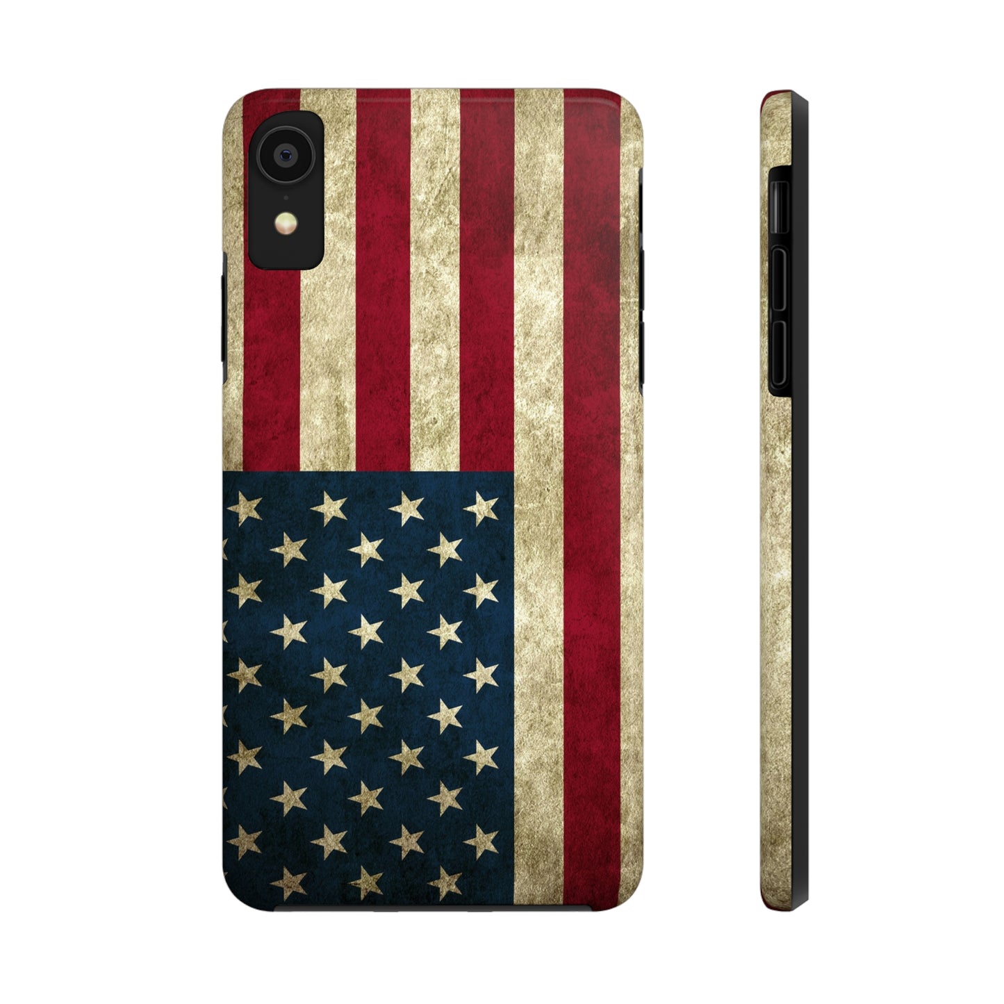 Rugged American Flag Iphone Tough Phone Case