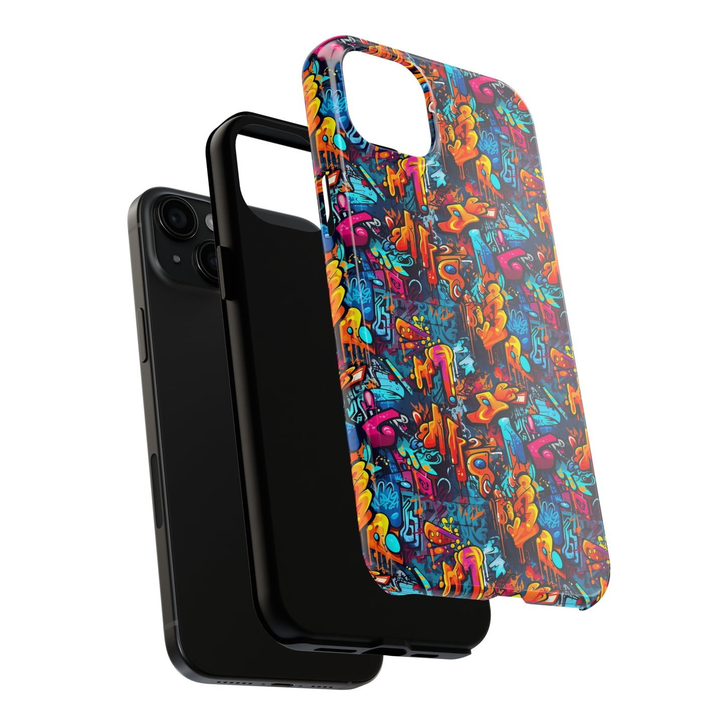 3D Abstract Graffiti Colorful Design Iphone Tough Phone Case