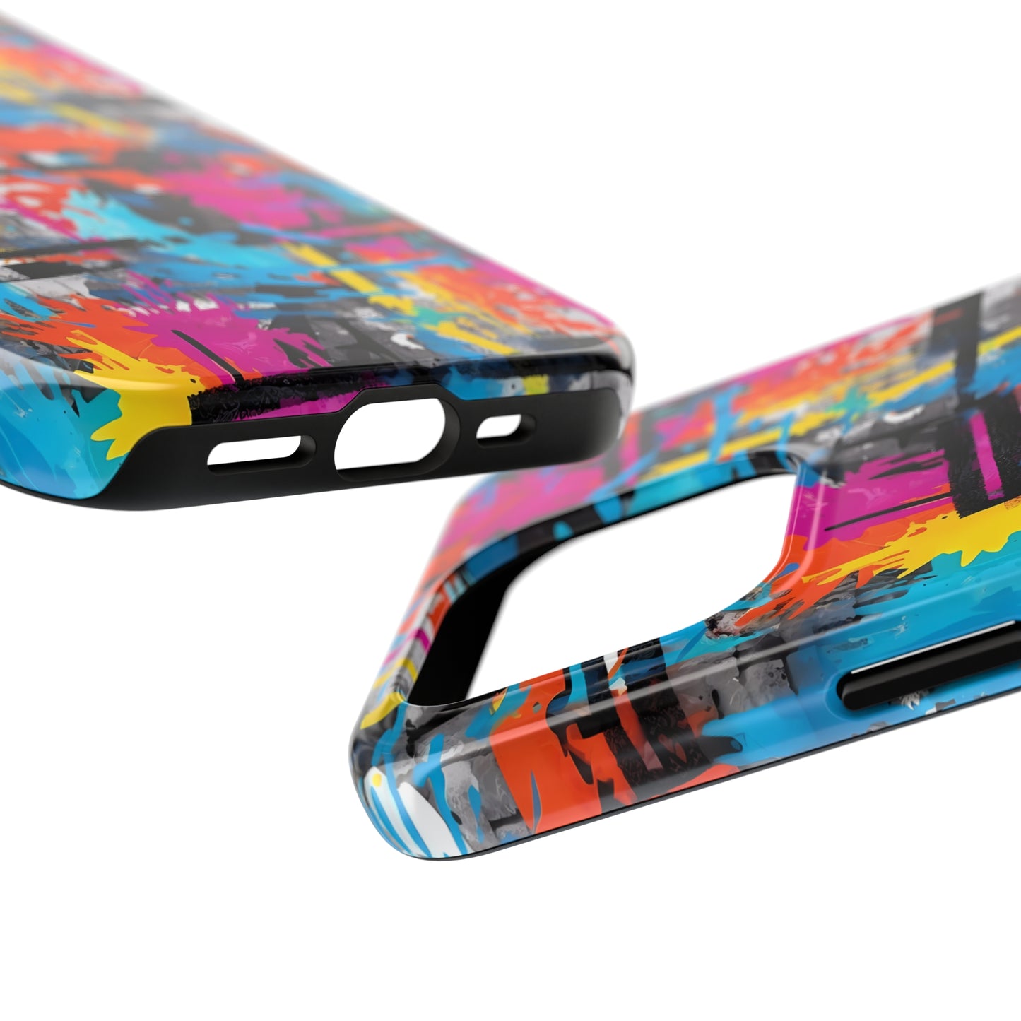 Rainbow Color Abstract Graffiti Design Iphone Tough Phone Case