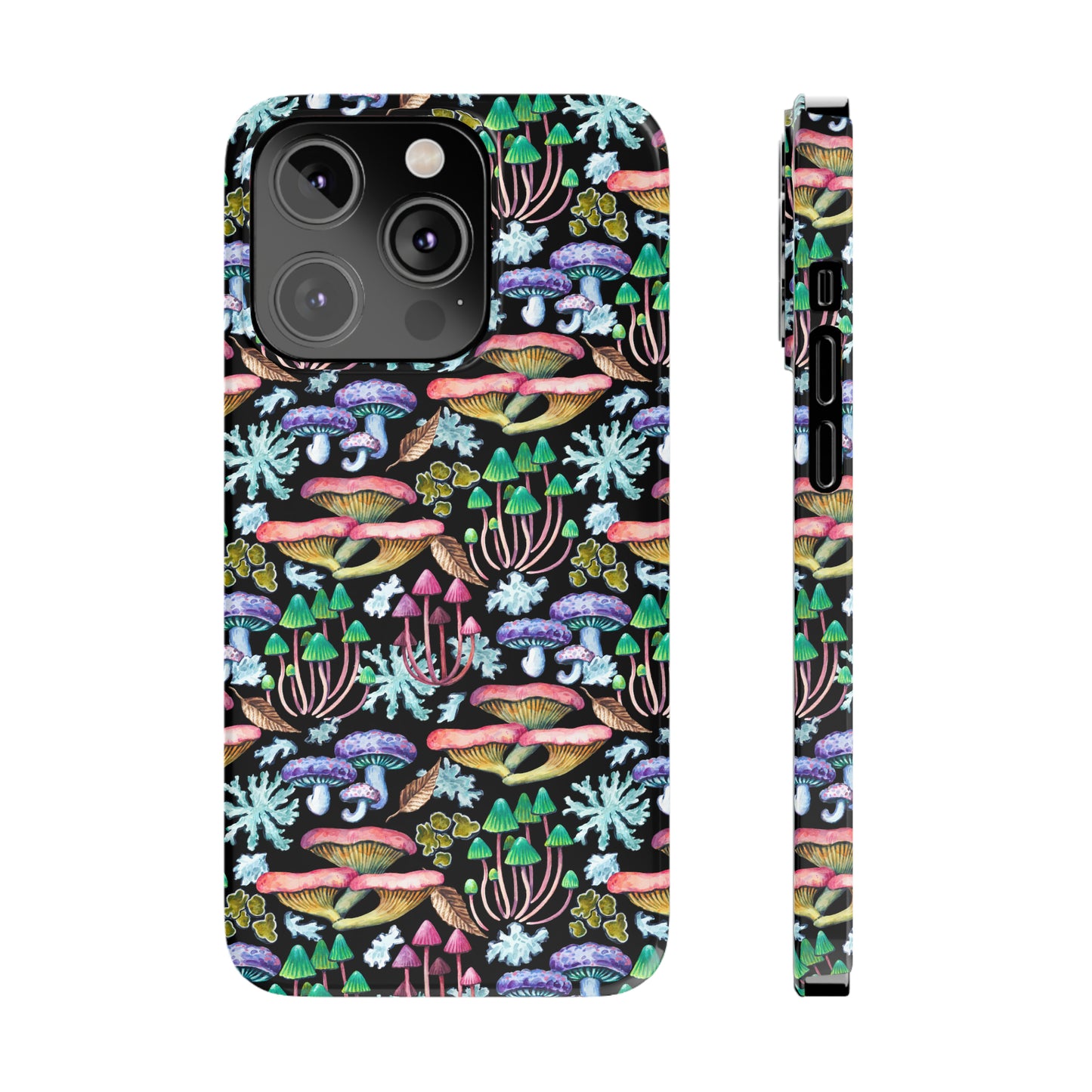 Mushroom Garden Design Iphone 15-12 Slim Phone Case