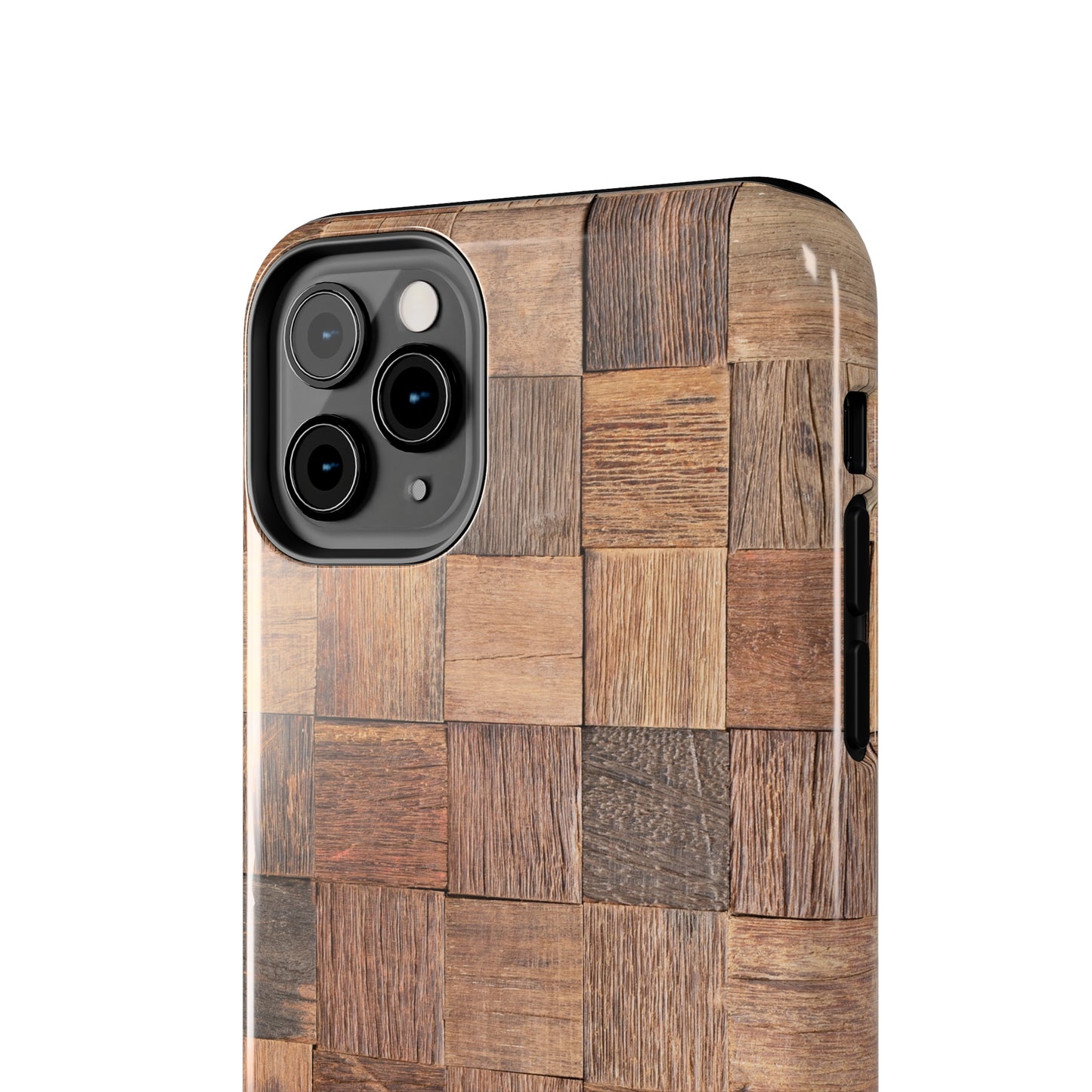 Organic Elegance Natural Woven Wood Design Design Iphone Tough Phone Case