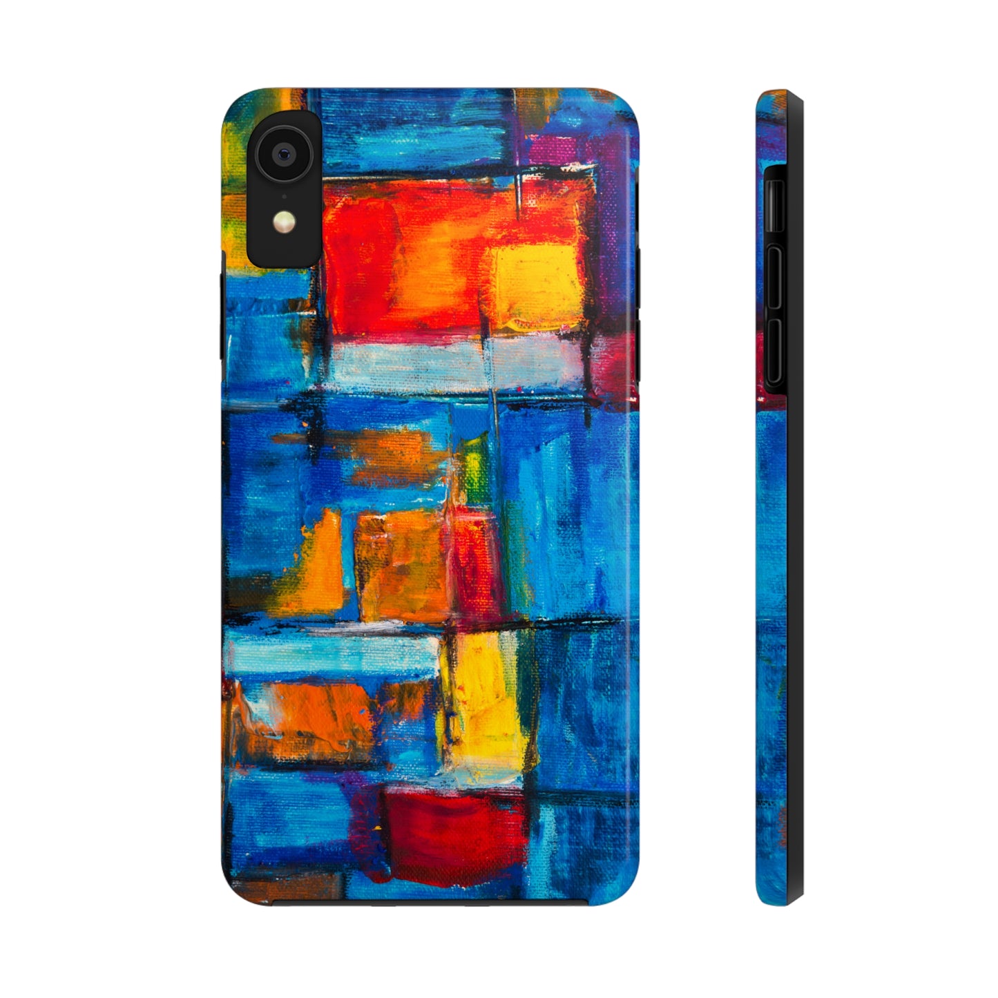 Rainbow Abstract Painting Iphone Tough Phone Case