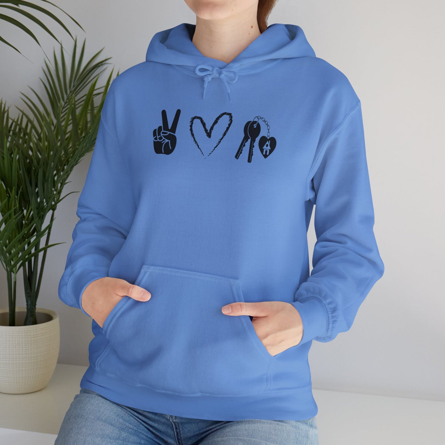 Peace, Love and Real Estate - Hooded Sweatshirt Unisex S-5XL