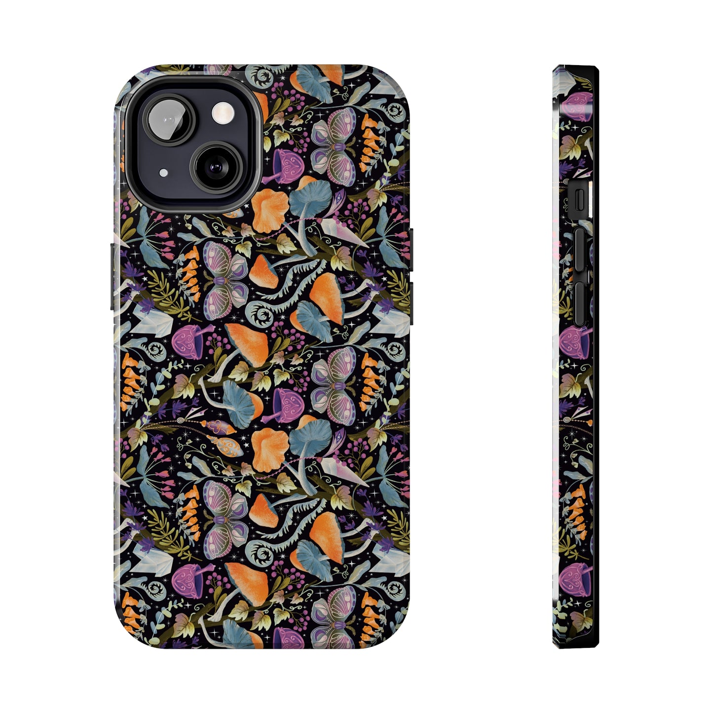 Whimsical Witches' Haven Mystical Garden of Mushrooms and Butterflies Iphone Tough Phone Case