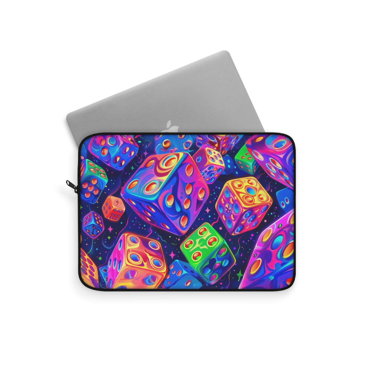 Neon Dice Dreamscape Art Laptop or Ipad Protective Sleeve 3 Sizes Available