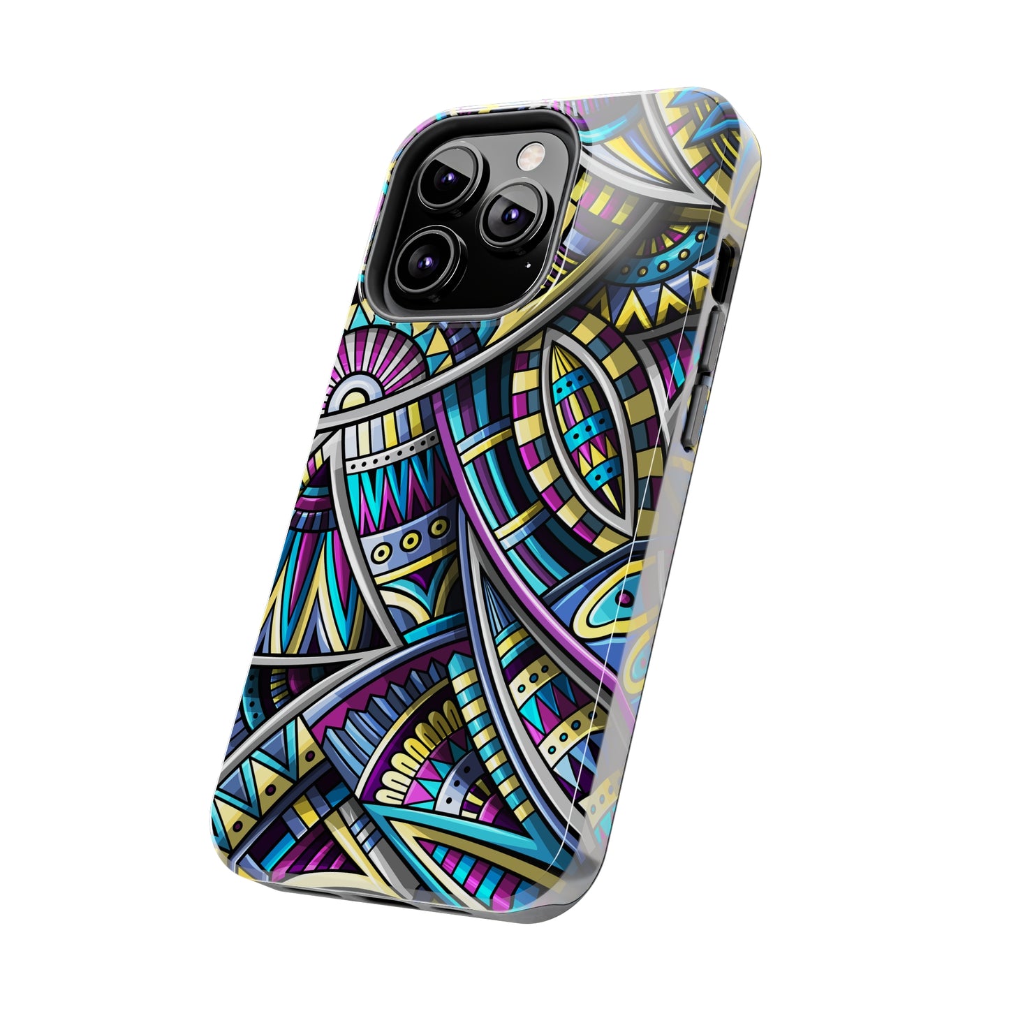 Tribal Colorful Abstract Design Iphone Tough Phone Case