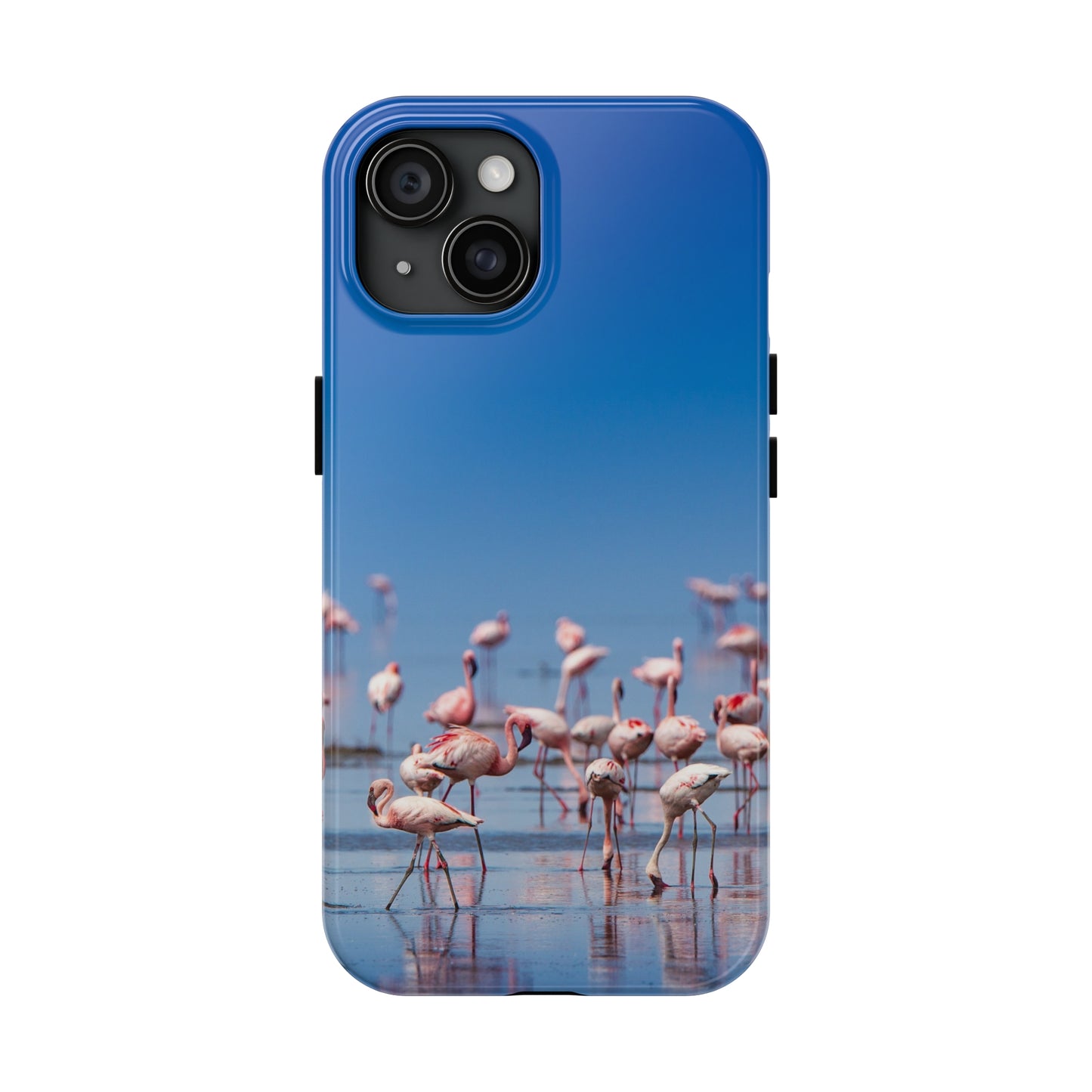 Flamingos on the Beach Iphone Tough Phone Case