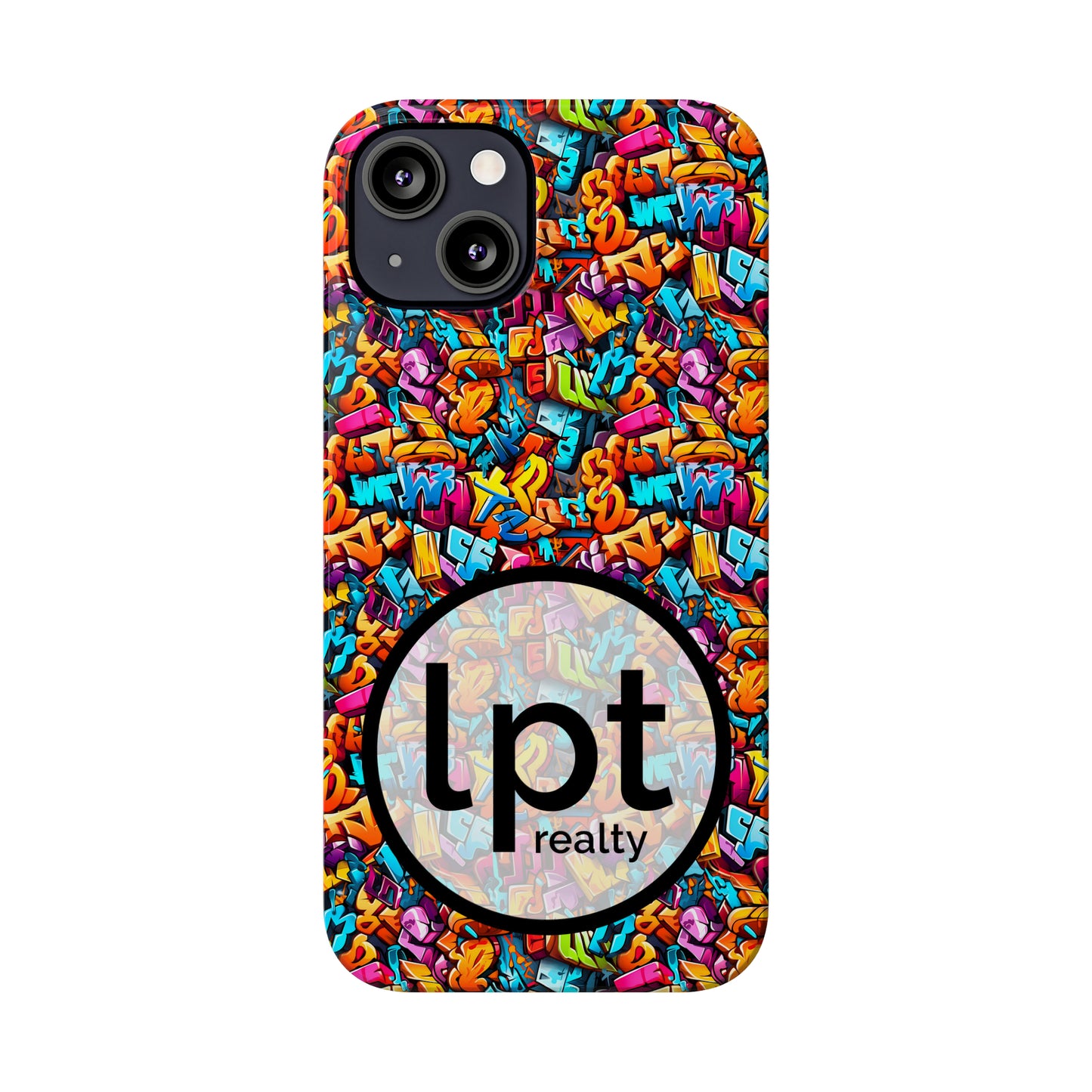 LPT Realty Logo -  3D Street Art Graffiti Design Iphone 15-12 Slim Phone Case