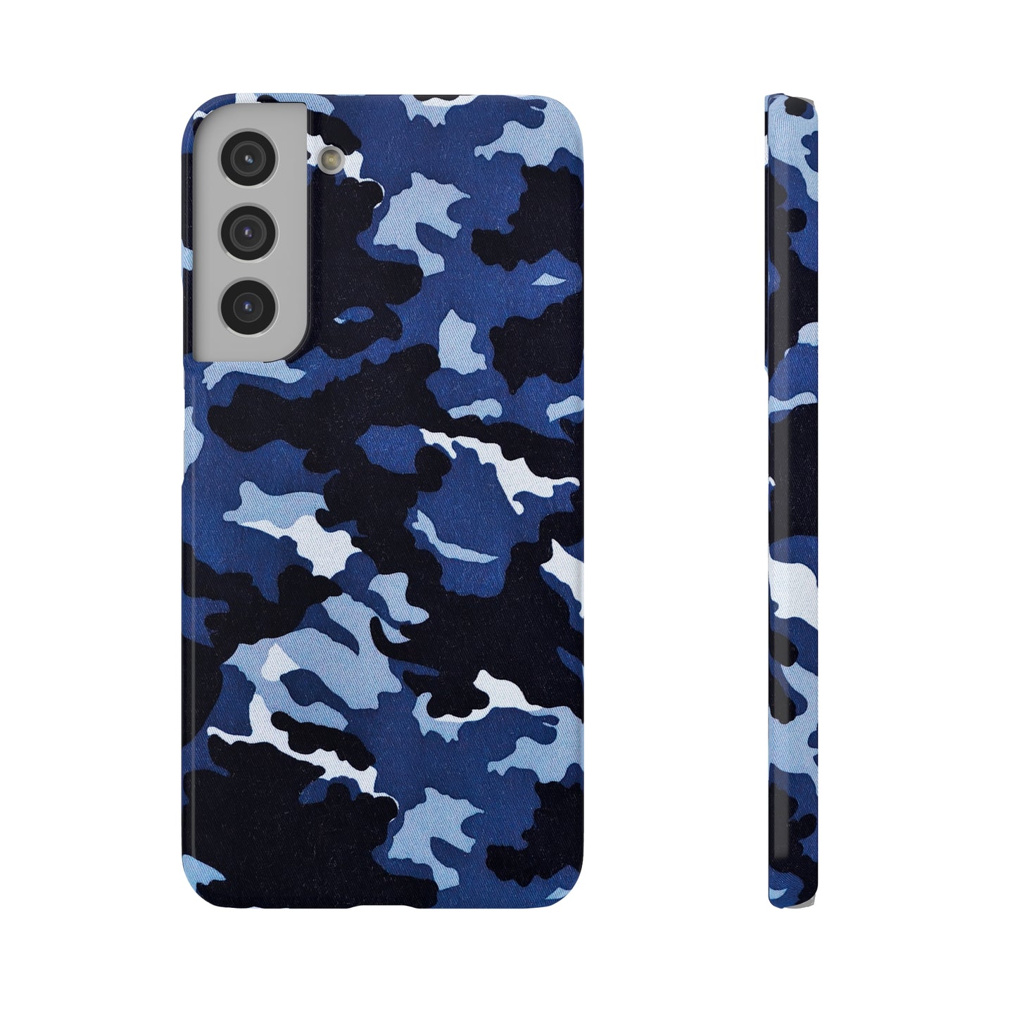 Deep Sea Concealment: Navy Blue Camouflage Samsung Slim Cases