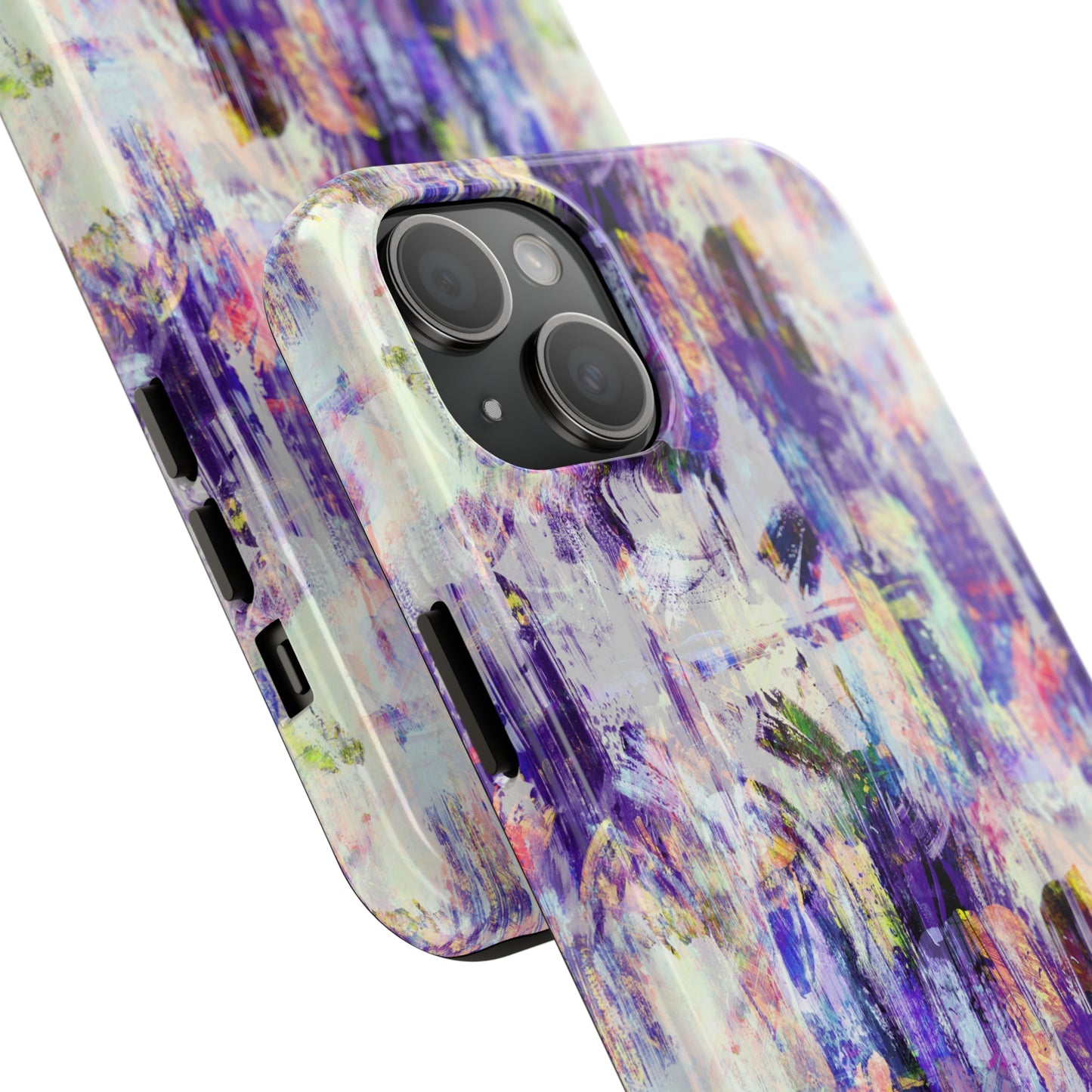 Purple Spring Painted Abstract Iphone Tough Phone Case