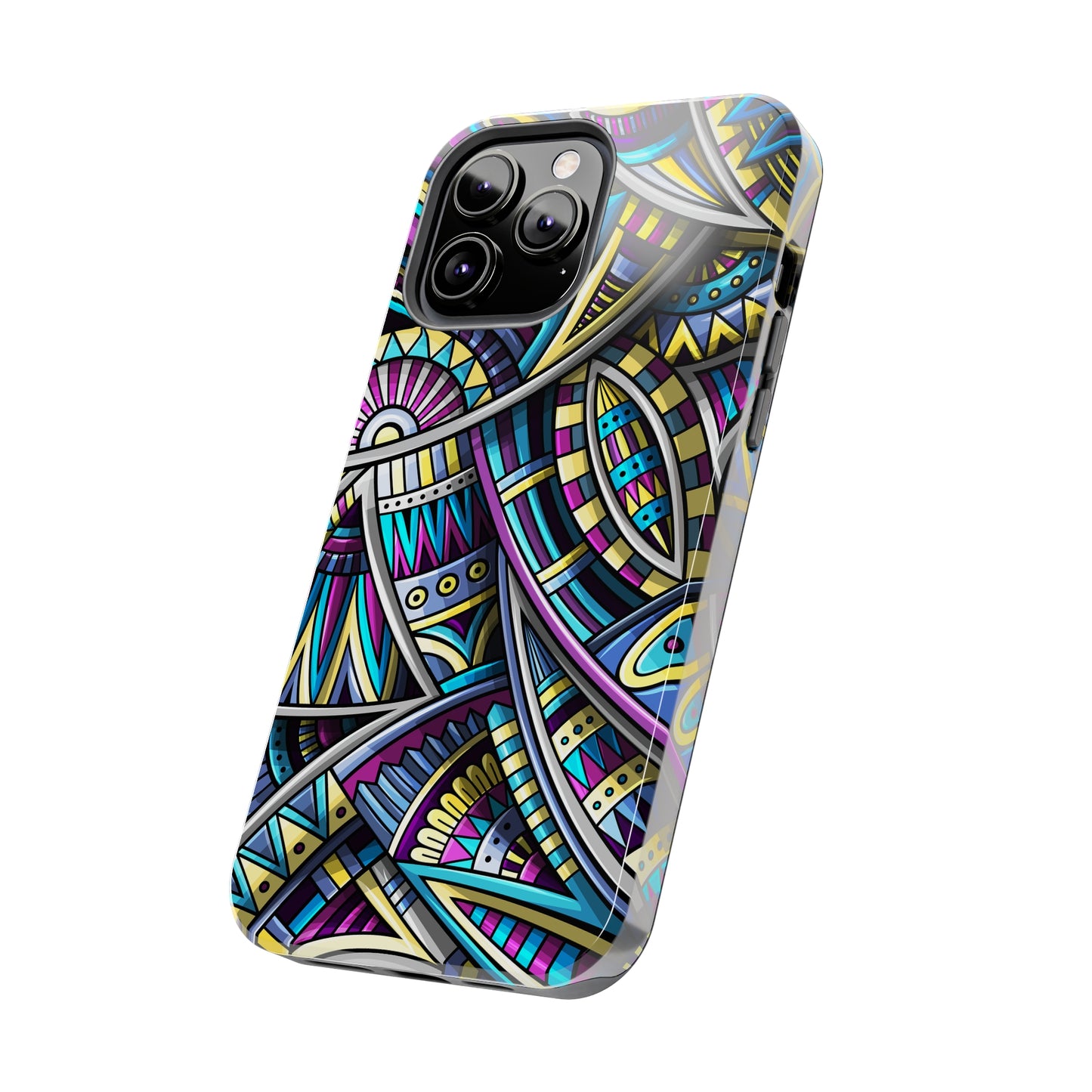 Tribal Colorful Abstract Design Iphone Tough Phone Case