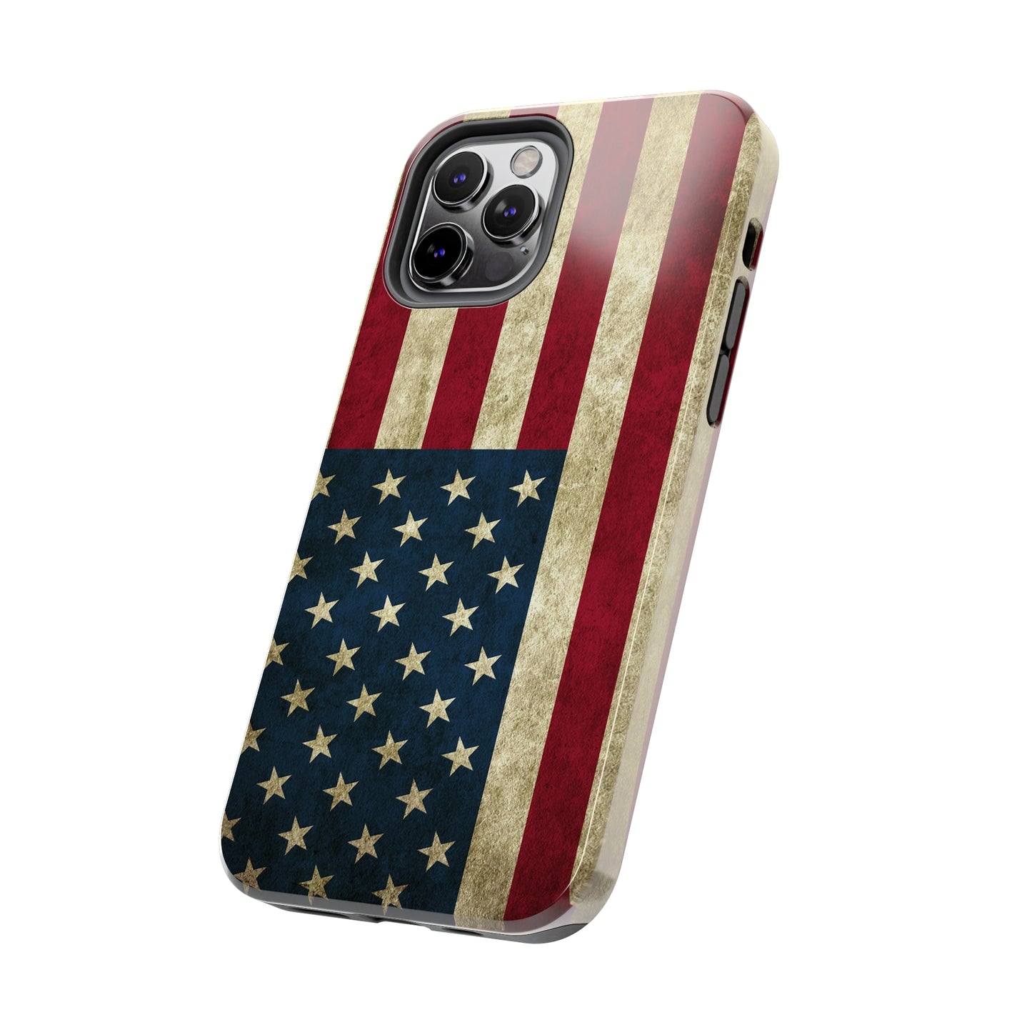 Rugged American Flag Iphone Tough Phone Case