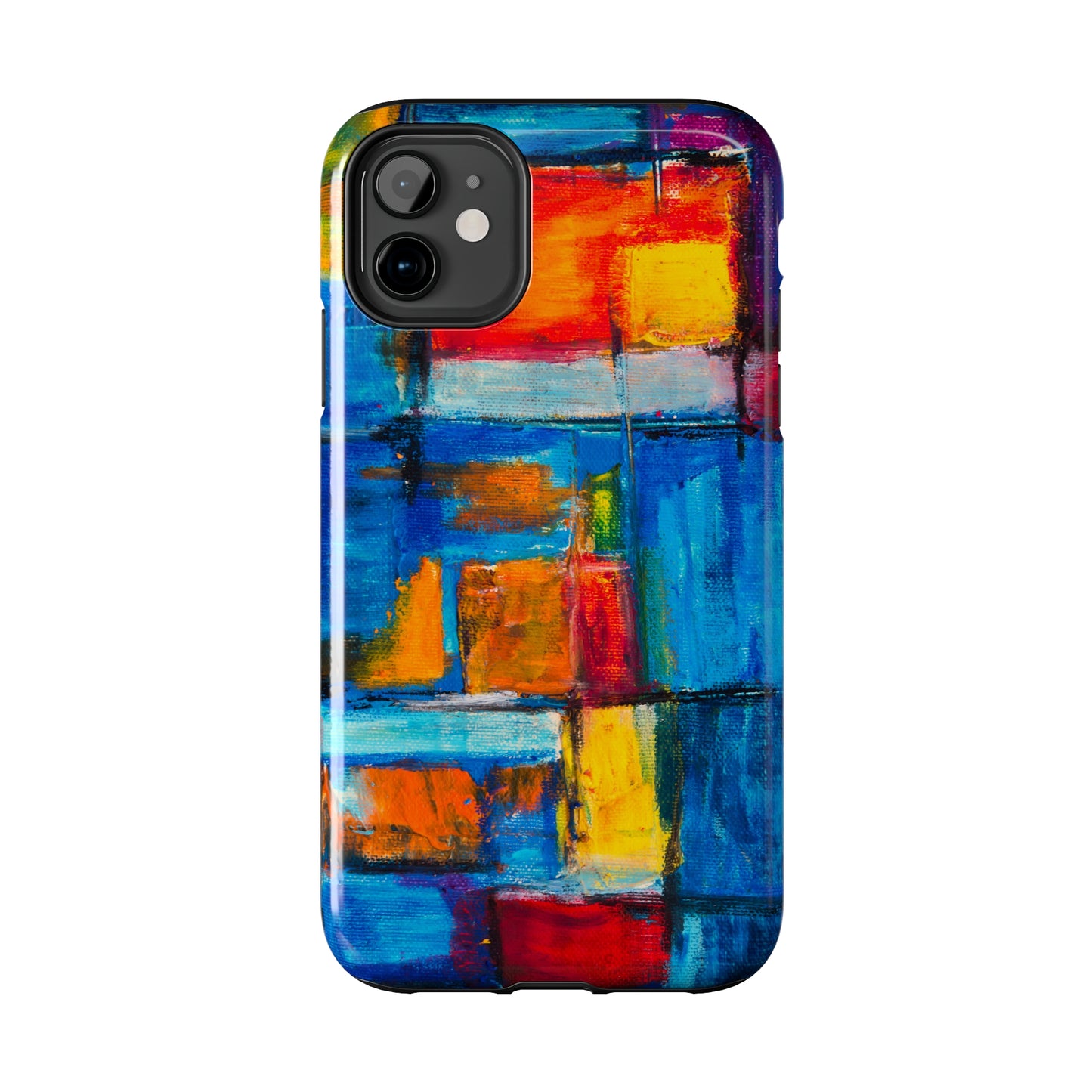 Rainbow Abstract Painting Iphone Tough Phone Case