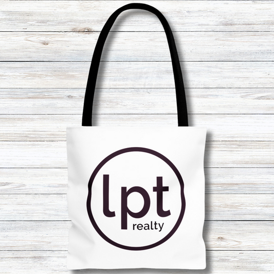 LPT Realty Logo's on Both Sides in Purple - Canvas Tote 3 Sizes