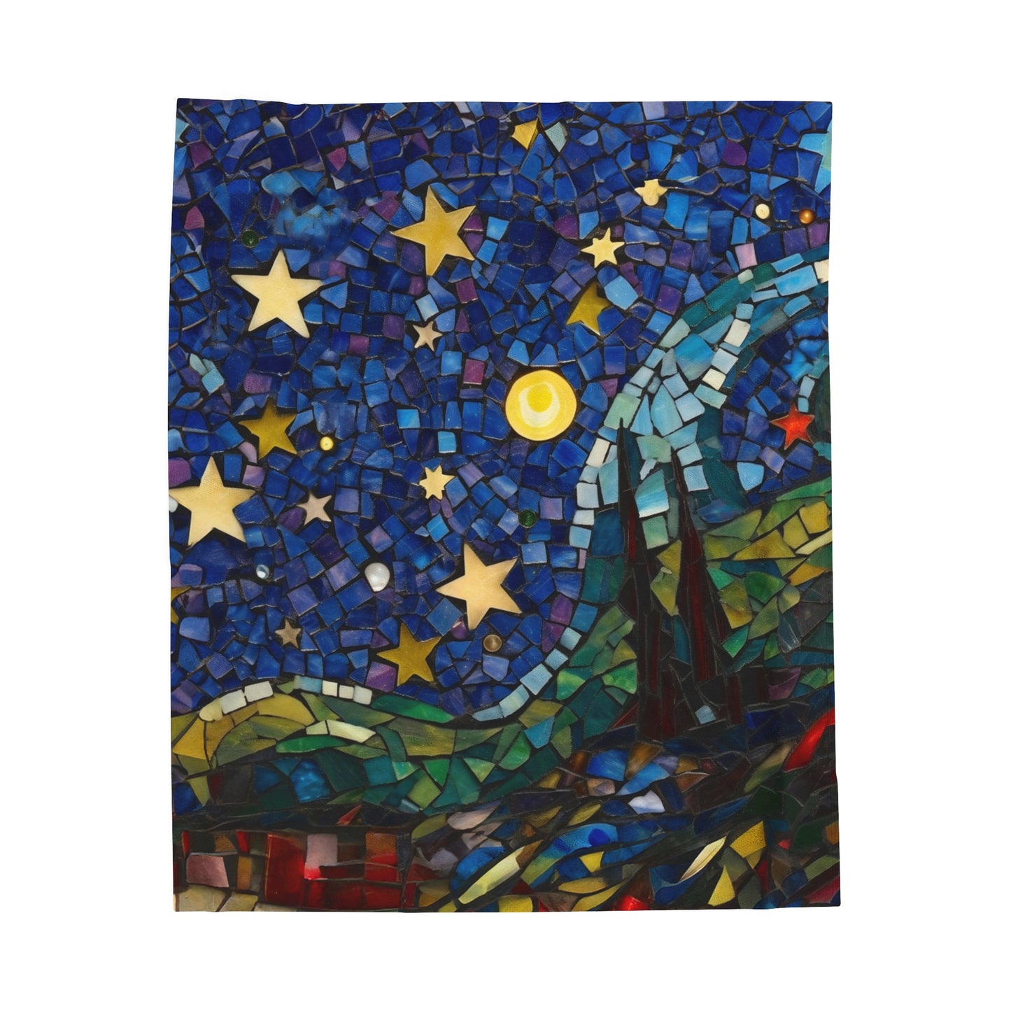 Starry Sky Nighttime Velveteen Plush Blanket 3 Sizes