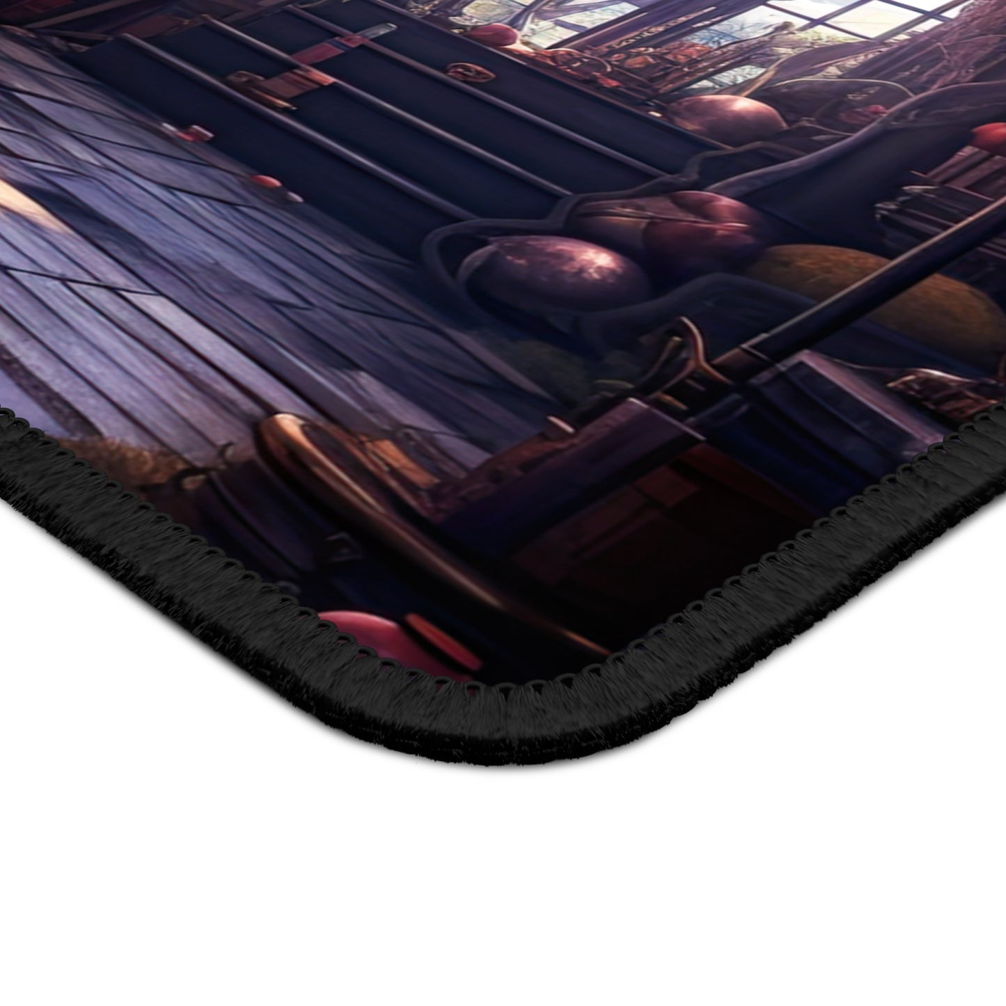 Enchanted Tome: Fantasy Alchemy Potion and Spell Library Gaming Mouse Pad with Finished Edges