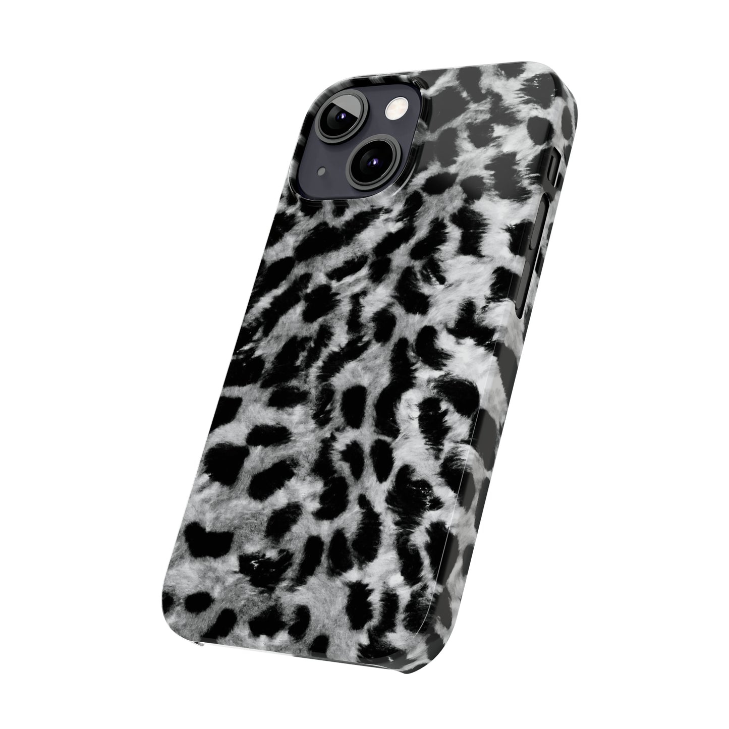 Leopard Fur Print Iphone 15-12 Slim Phone Case