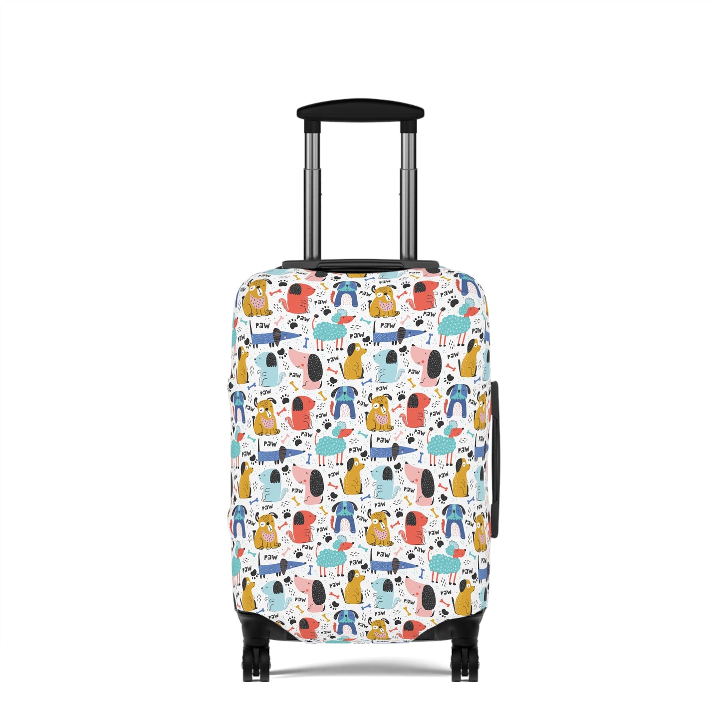 Playful Pups: Colorful Cartoon Dogs  - Luggage Protector and Cover 3 Sizes