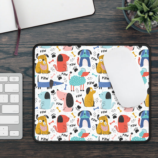 Kids Colorful Cartoon Dogs Gaming Mouse Pad with Finished Edges