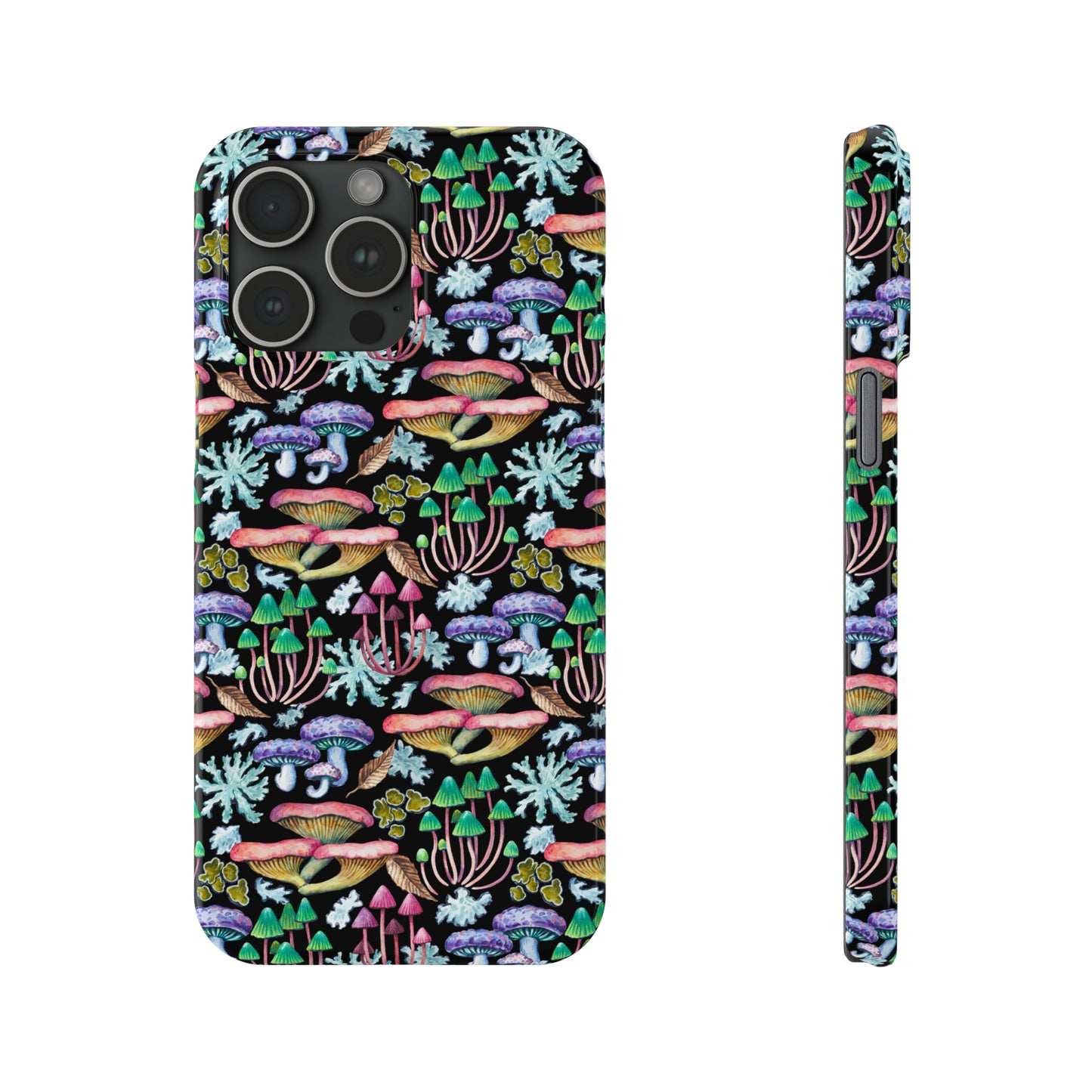 Mushroom Garden Design Iphone 15-12 Slim Phone Case