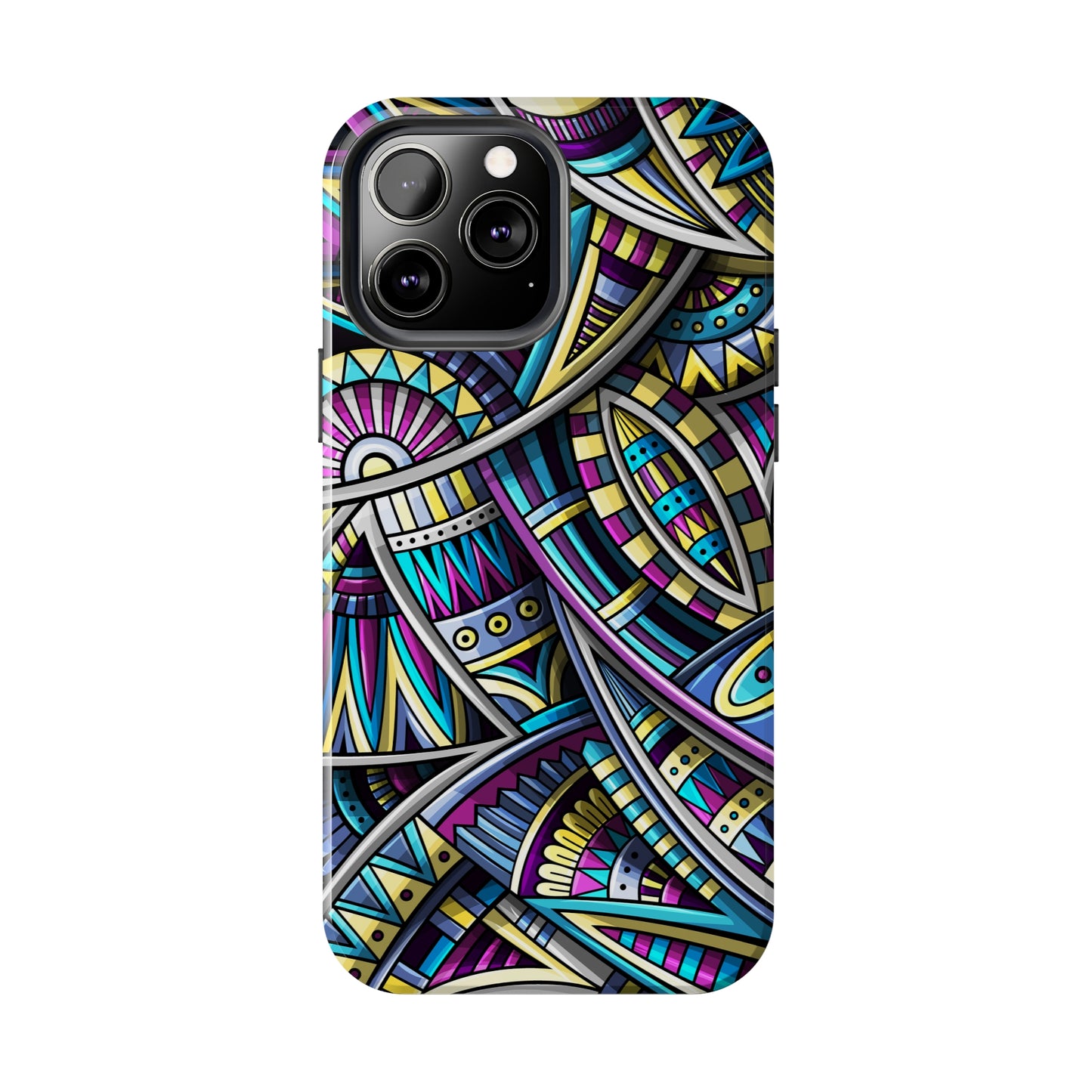 Tribal Colorful Abstract Design Iphone Tough Phone Case