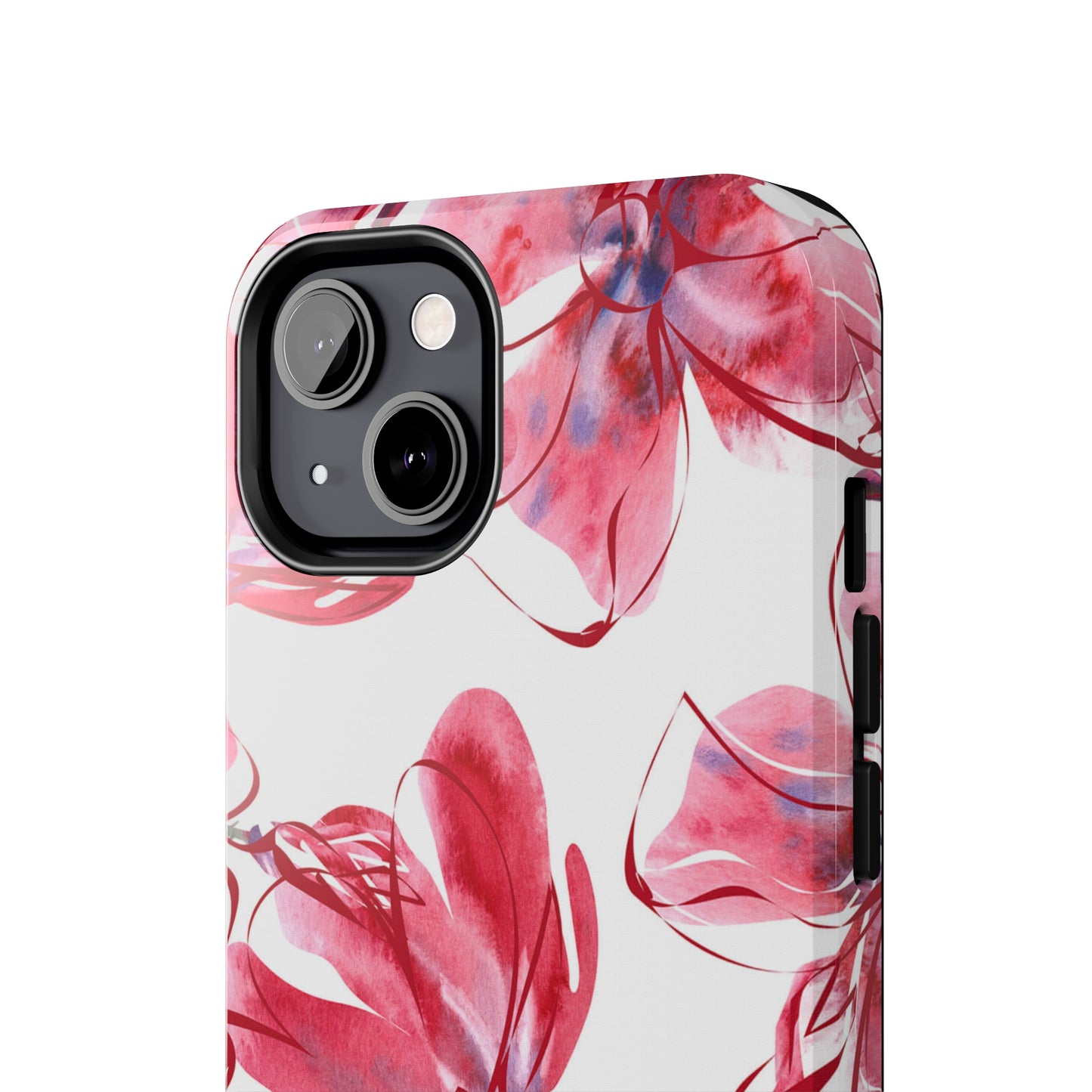 Large Pink Flower Iphone Tough Phone Case