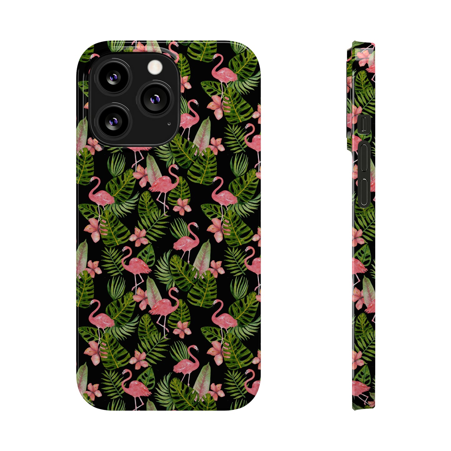 Tropical Flamingos Iphone 15-12 Slim Phone Case