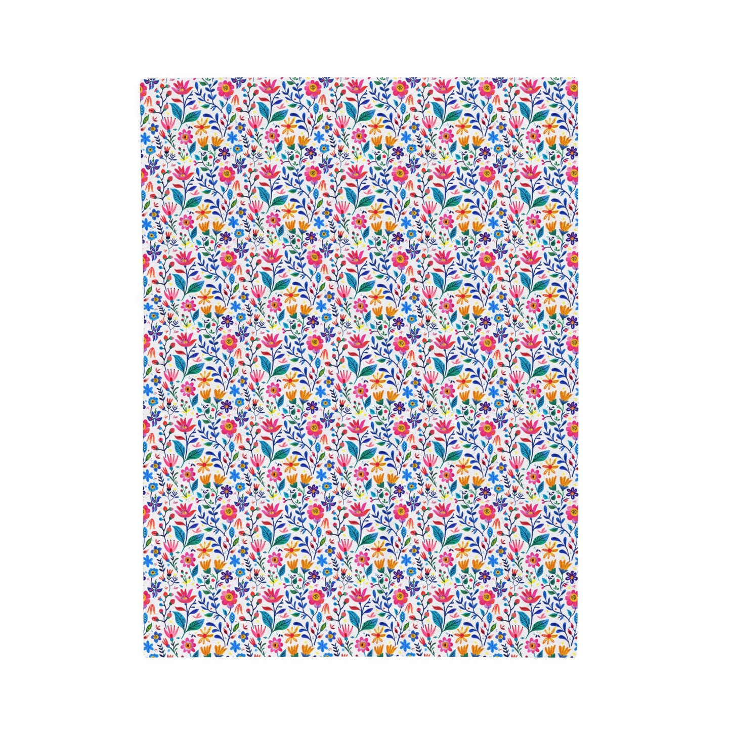 Blossoming Beauties: Charming Floral Blooms to Welcome Spring Velveteen Plush Blanket 3 Sizes