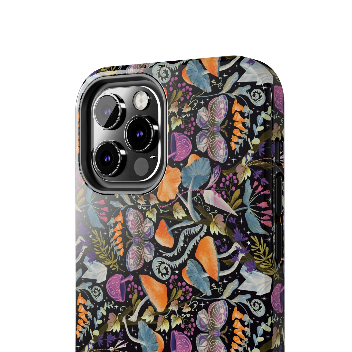 Whimsical Witches' Haven Mystical Garden of Mushrooms and Butterflies Iphone Tough Phone Case