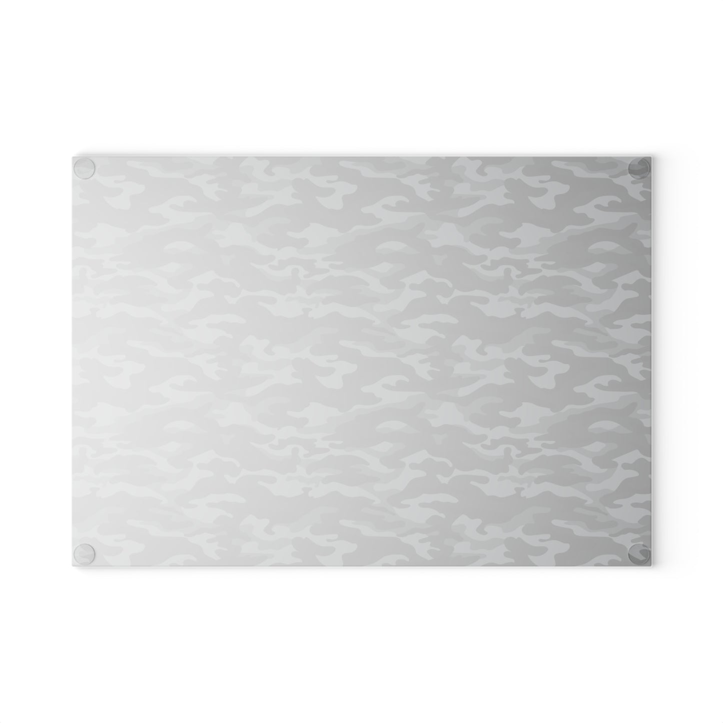 Gray and Black Camouflage Design - Glass Cutting Board  8" x 11" and 11" x 15"