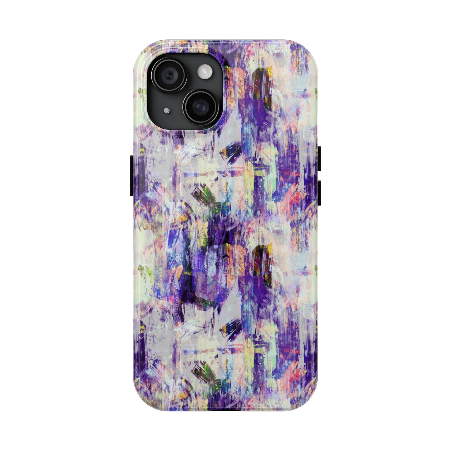 Purple Spring Painted Abstract Iphone Tough Phone Case