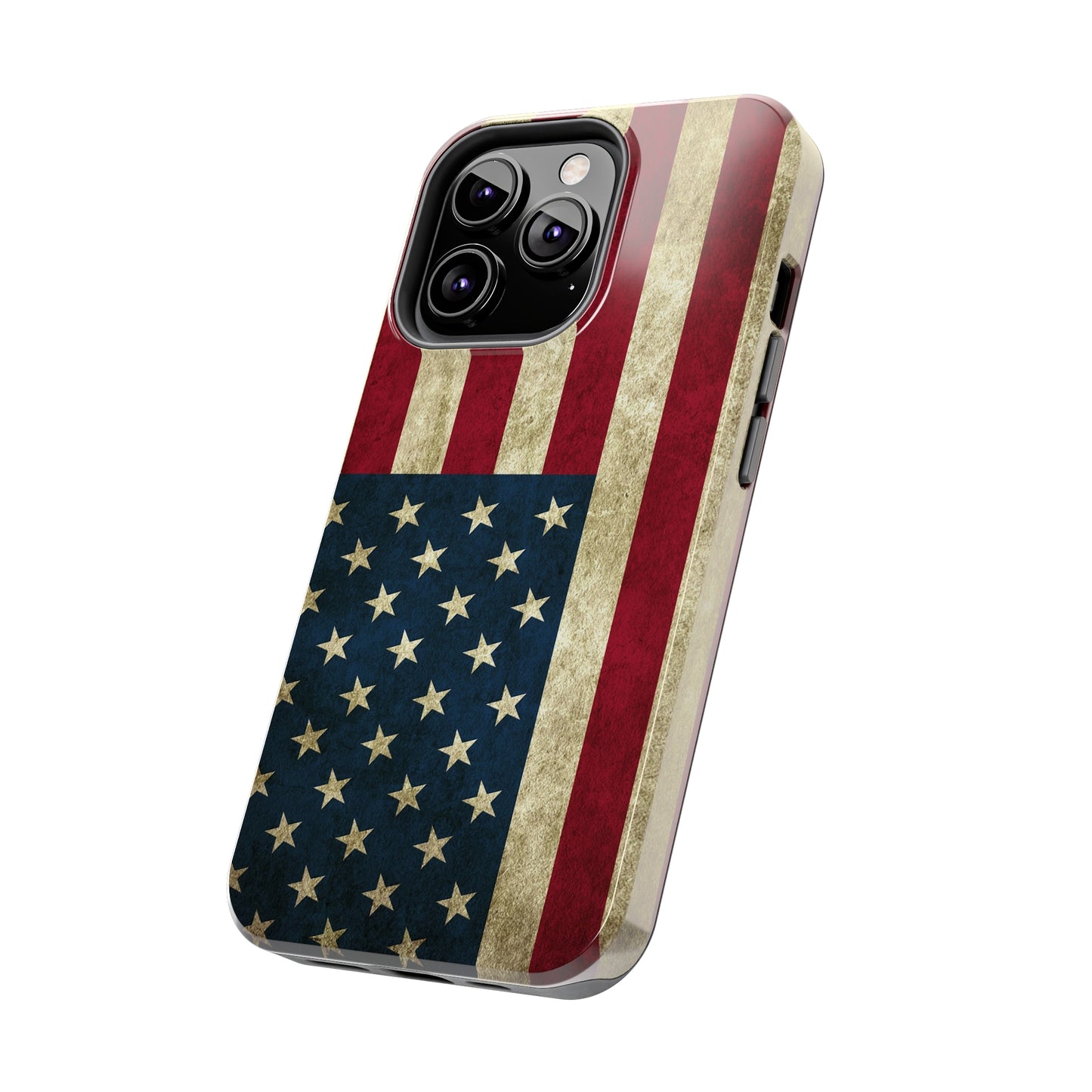 Rugged American Flag Iphone Tough Phone Case