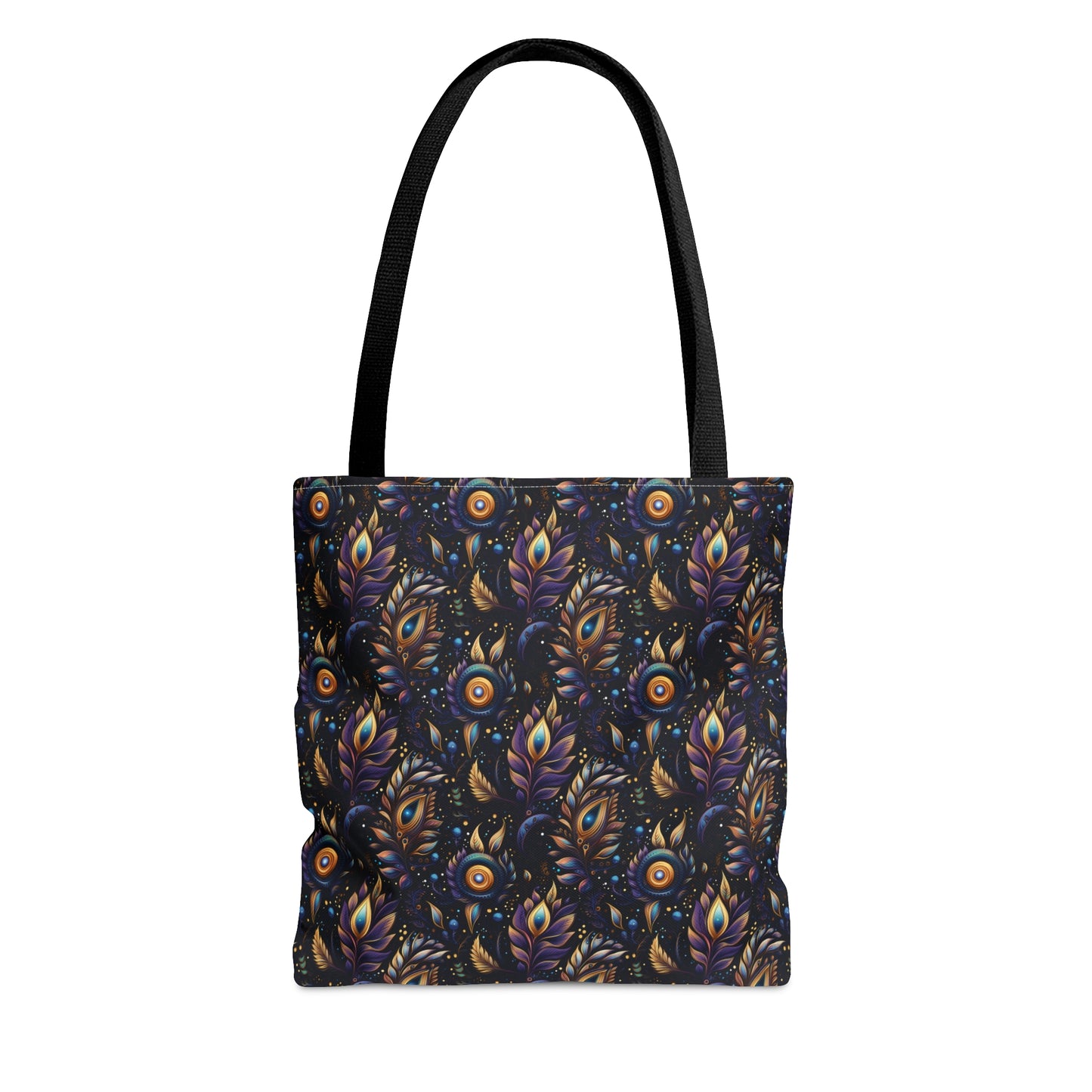 Mystical Enchanted Leaves and Celestial Stars - Canvas Tote 3 Sizes