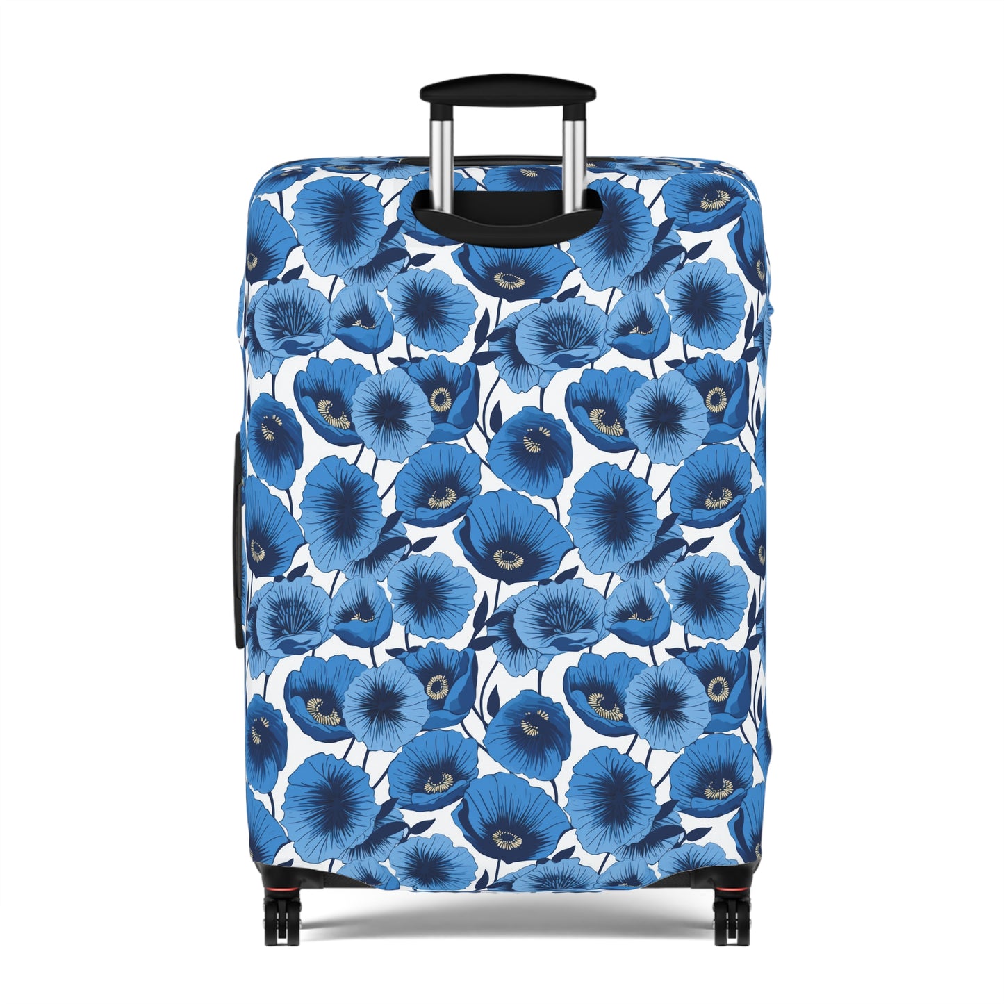 Vivid Blooms Bright Blue Poppies Design  - Luggage Protector and Cover 3 Sizes