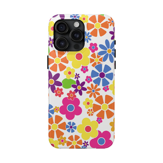 Flower Power Design Iphone Tough Phone Case