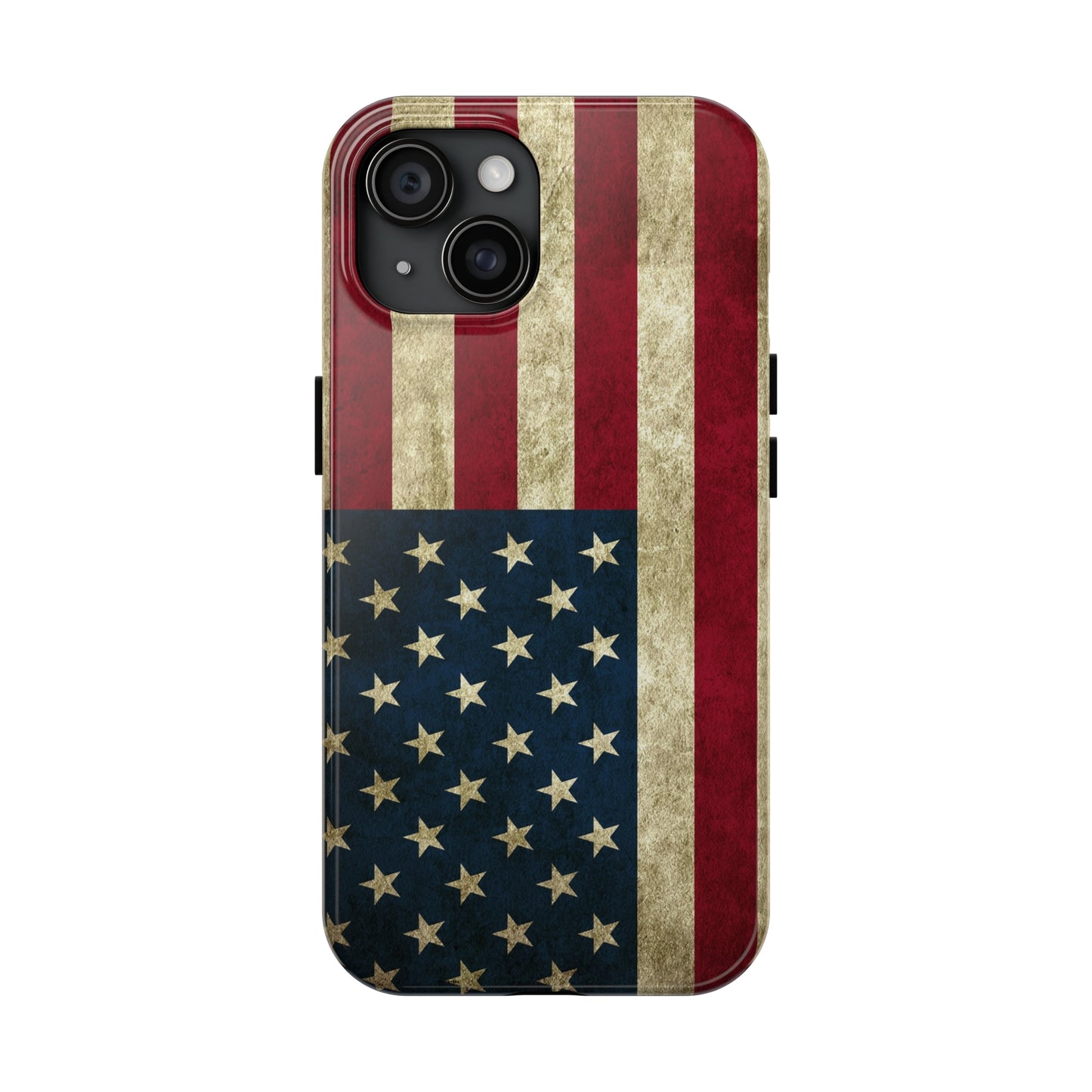 Rugged American Flag Iphone Tough Phone Case