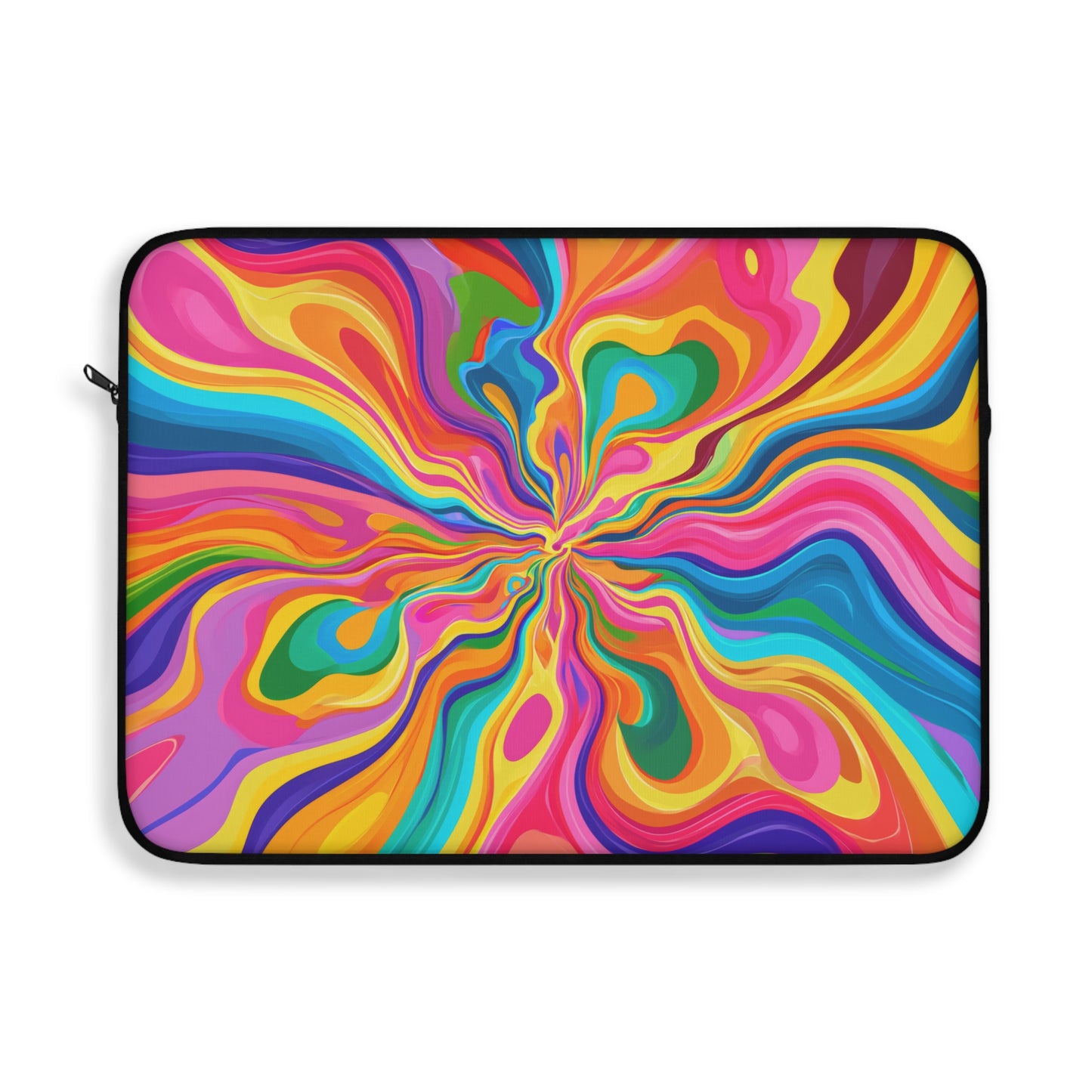 Color Rainbow Fusion Swirl Laptop or Ipad Protective Sleeve 3 Sizes Available