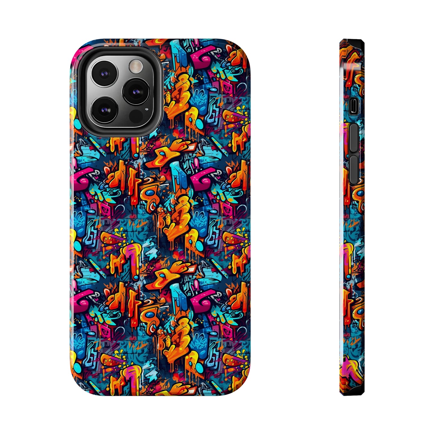 3D Abstract Graffiti Colorful Design Iphone Tough Phone Case