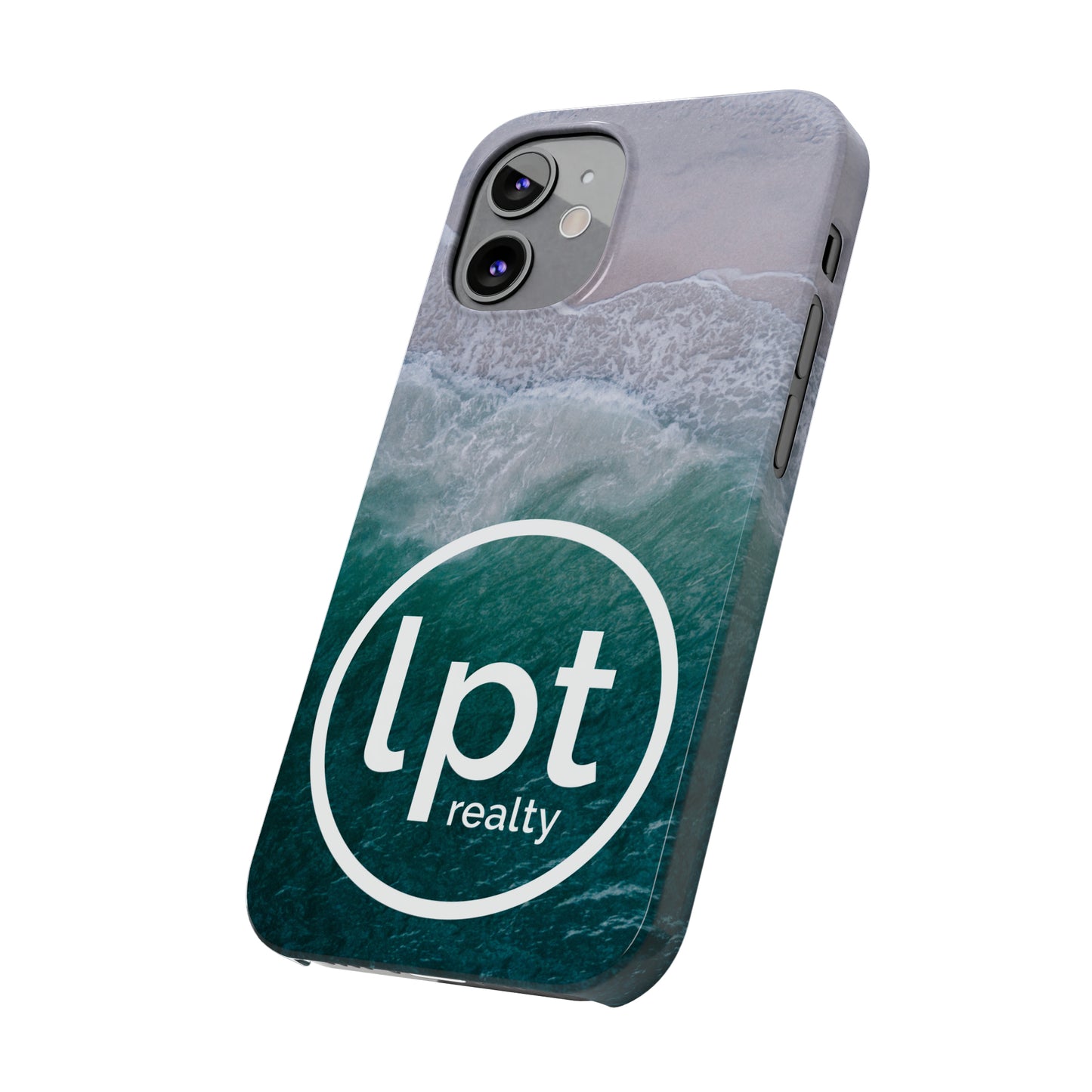 LPT Realty Logo -  Coastal Serenity: Beach and Ocean Bliss Iphone 15-12 Slim Phone Case