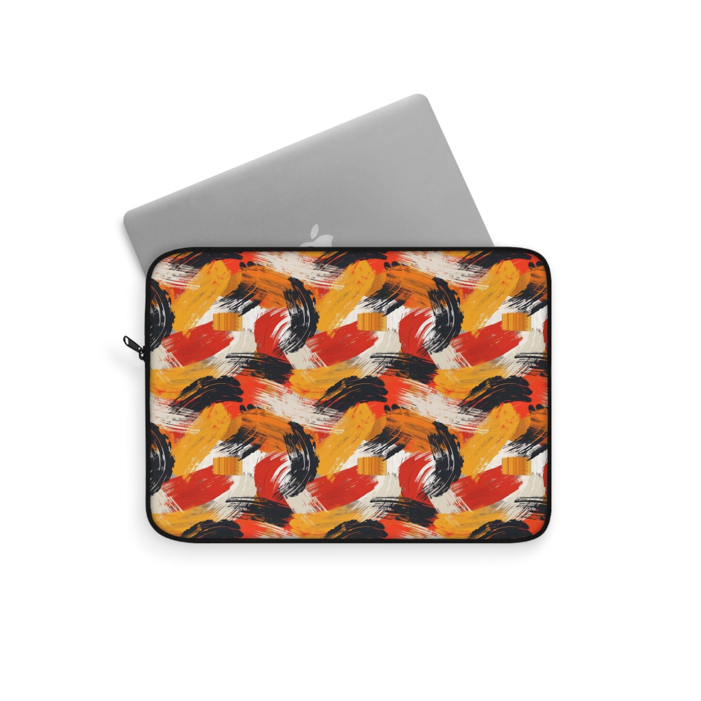 Bold Autumn Brushstroke Abstract Pattern Laptop or Ipad Protective Sleeve 3 Sizes Available