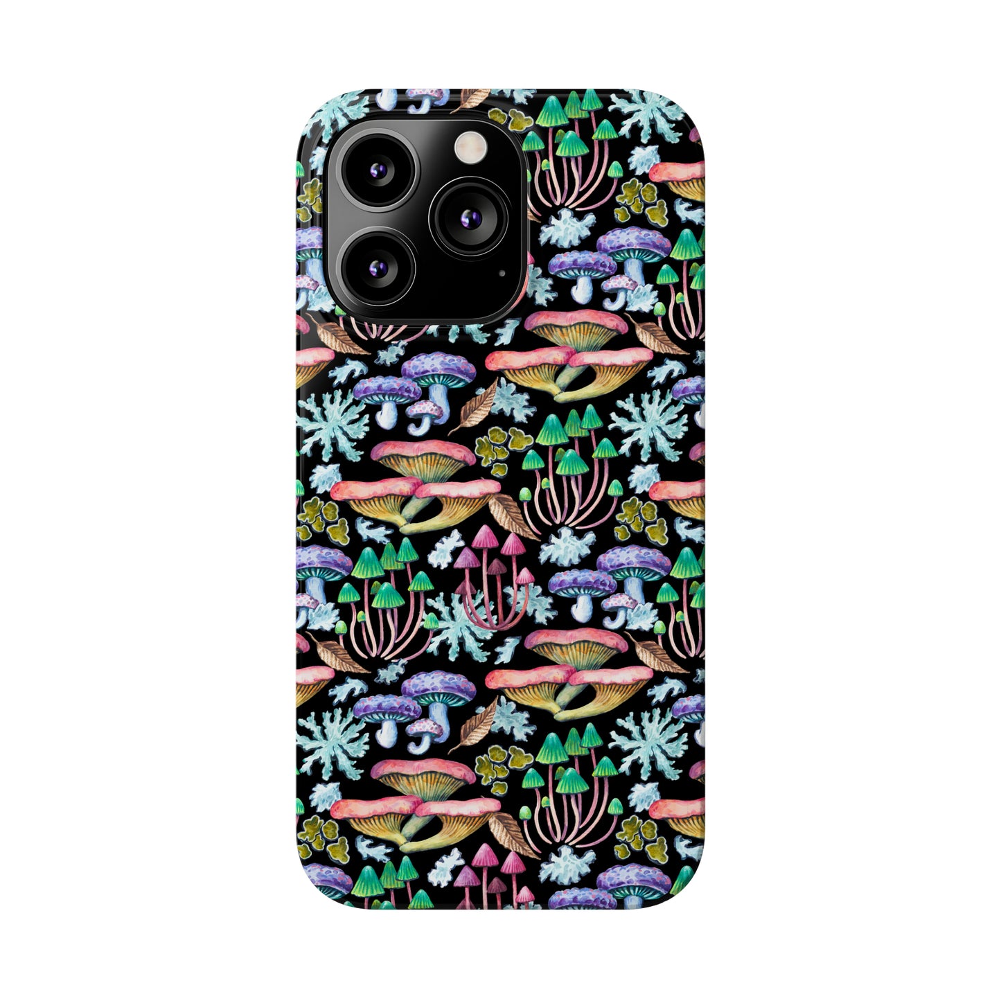 Mushroom Garden Design Iphone 15-12 Slim Phone Case