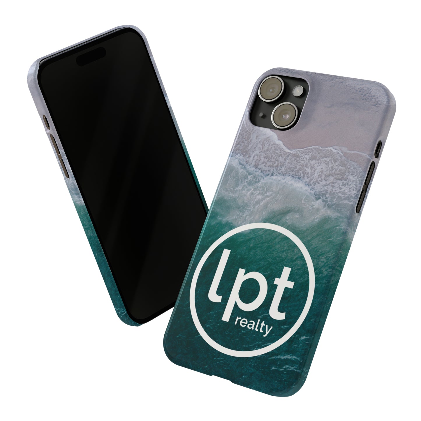 LPT Realty Logo -  Coastal Serenity: Beach and Ocean Bliss Iphone 15-12 Slim Phone Case