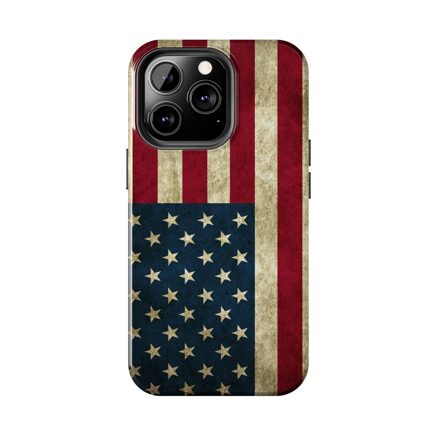 Rugged American Flag Iphone Tough Phone Case