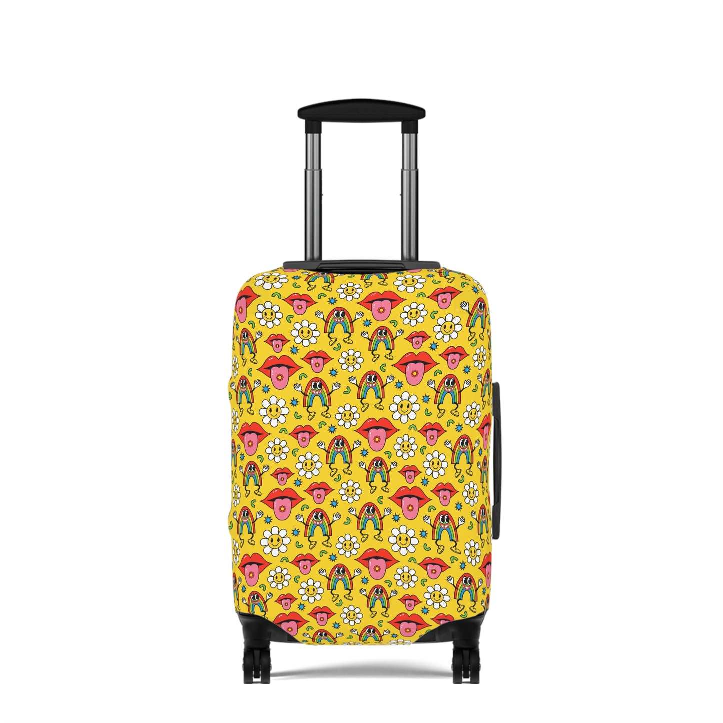 Kids Retro Rainbows and Daisies  - Luggage Protector and Cover 3 Sizes